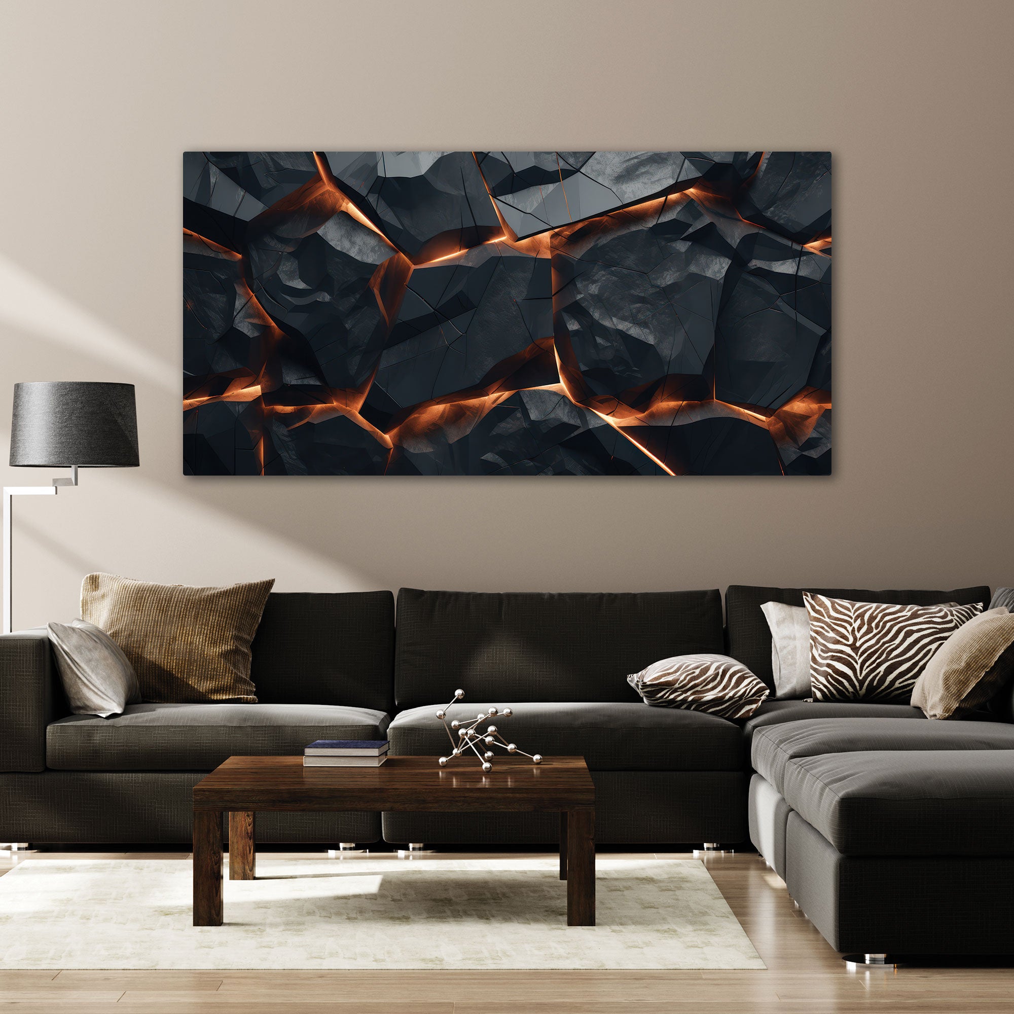The Castle city Multi cloursAbstract Canvas painting with frame Big Size Wall Art for living room,Bedroom,Drawing room,Hotels