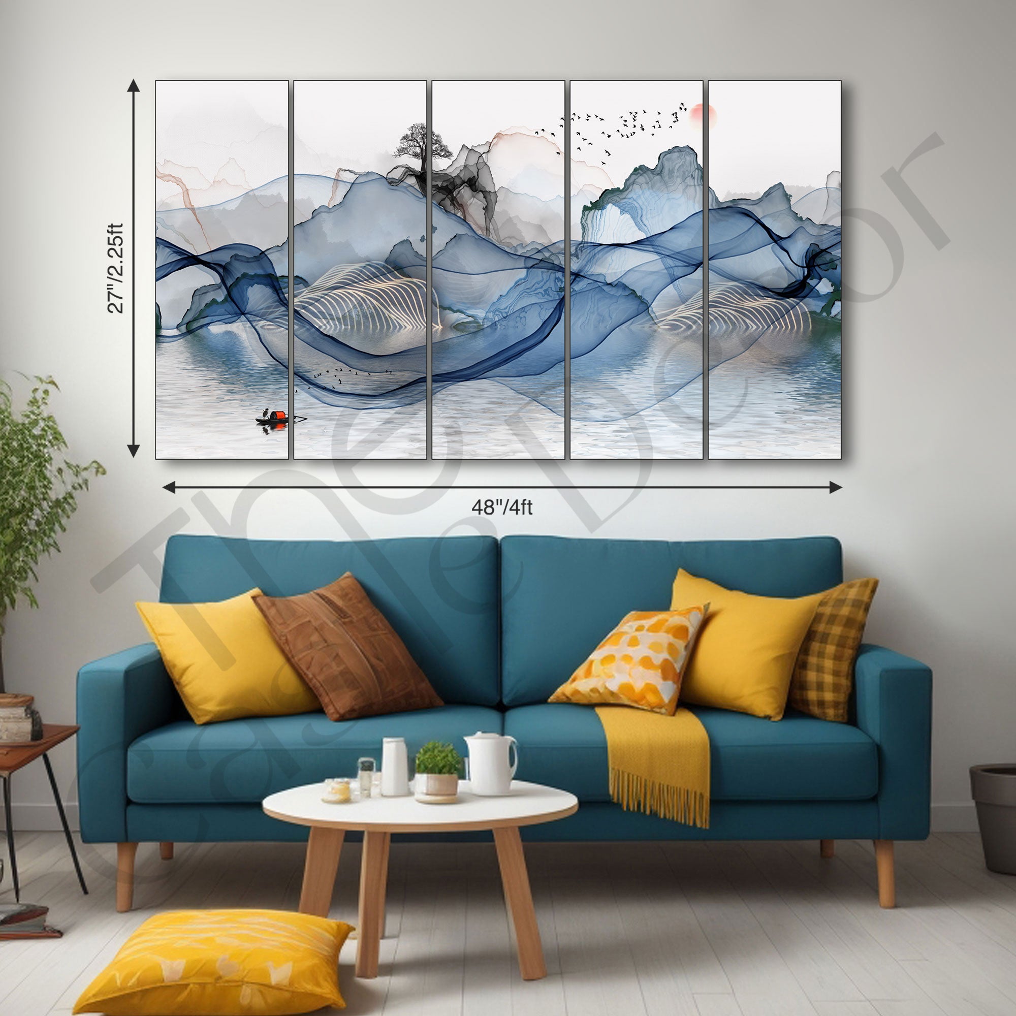 Nature Painting with frame Big Size Wall Art for living room,Bedroom,Drawing room,Hotels