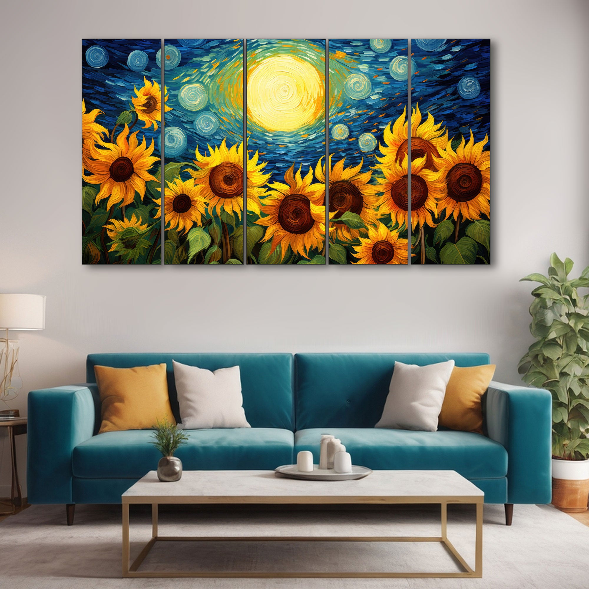 Abstract Painting with frame Big Size Wall Art for living room,Bedroom,Drawing room,Hotels 27x48"