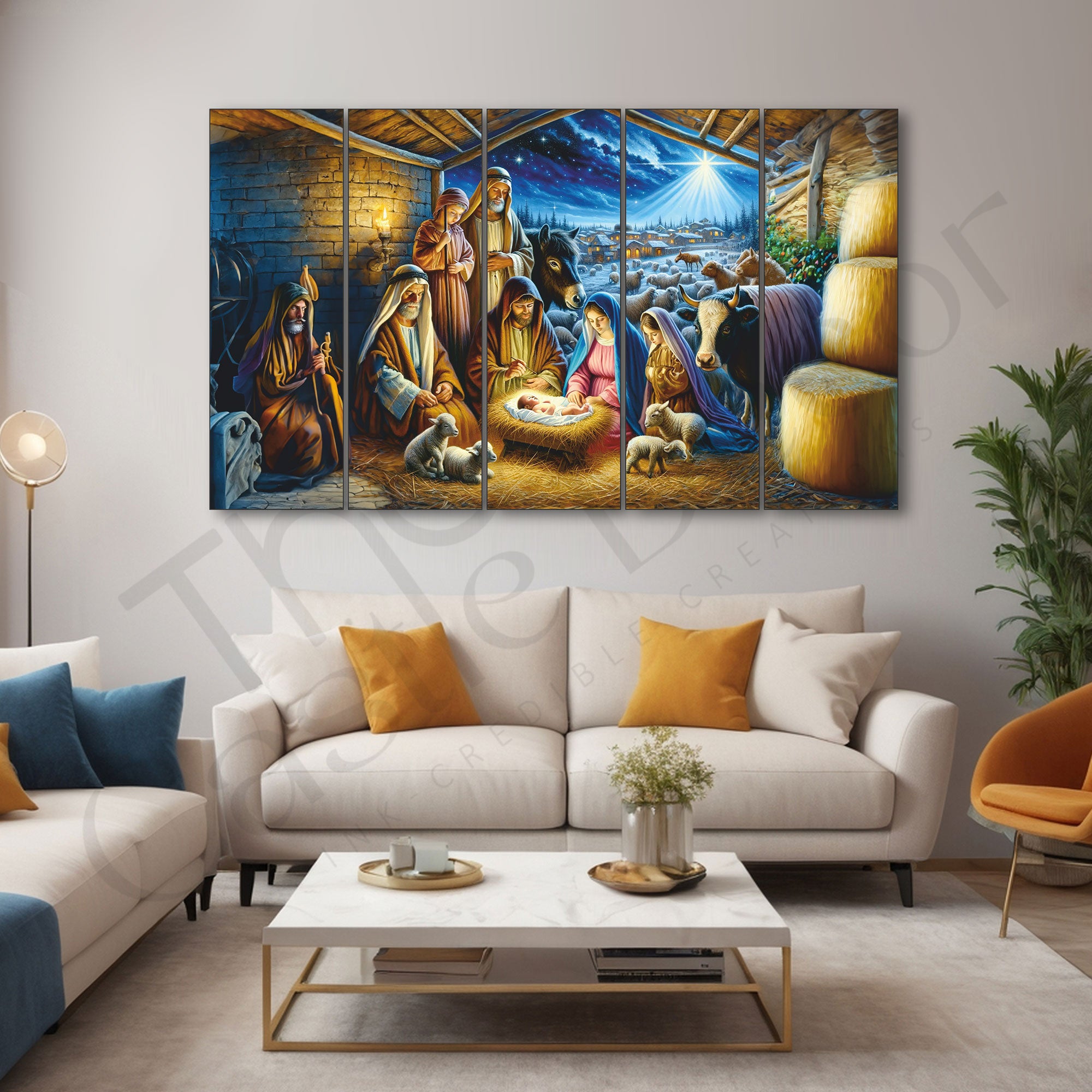 Jesus Painting with frame Big Size Wall Art for living room,Bedroom,Drawing room,Hotels