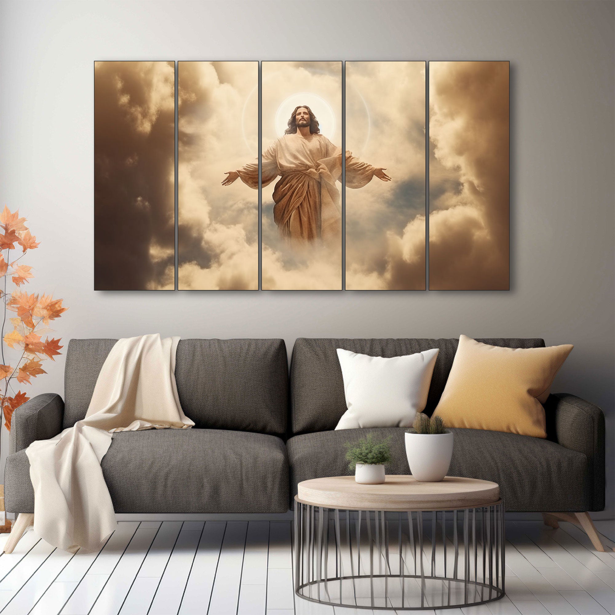 Jesus Painting with frame Big Size Wall Art for living room,Bedroom,Drawing room,Hotels