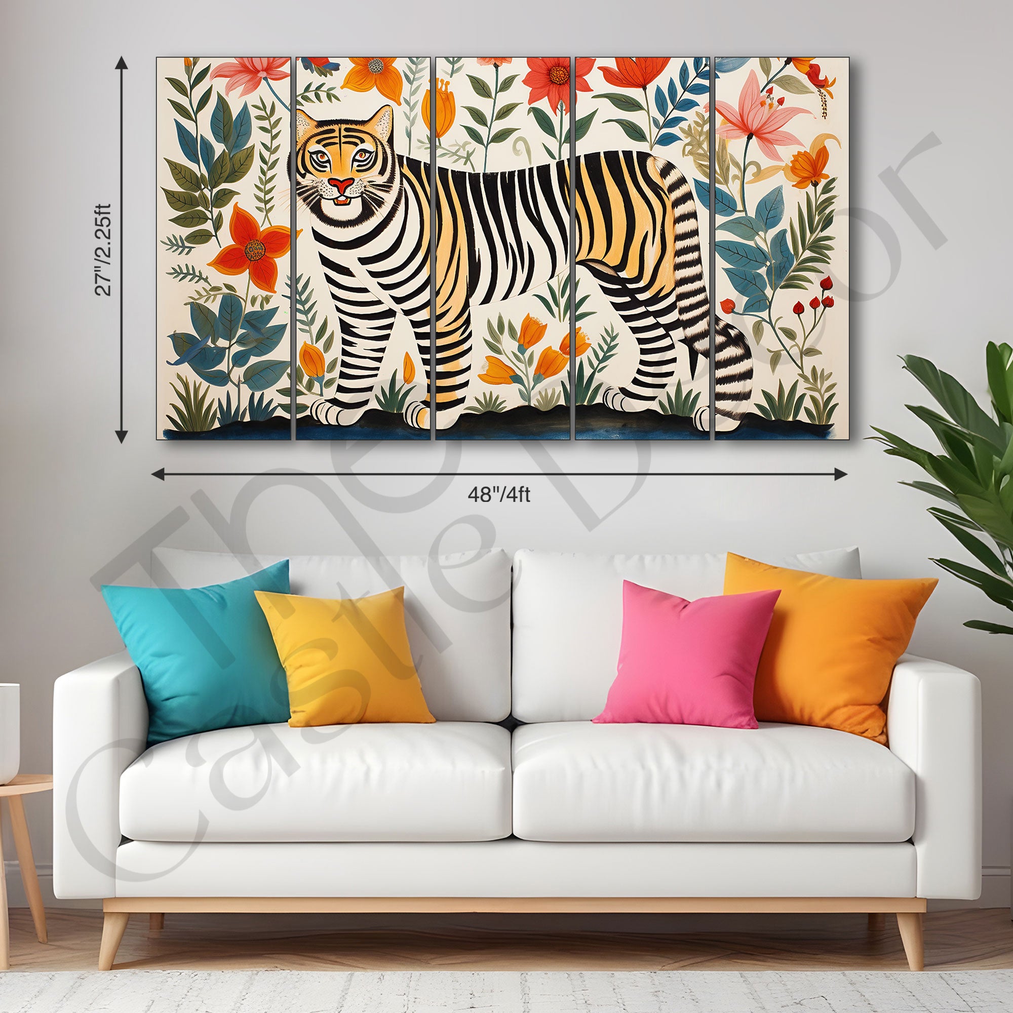 Pichwai Painting with frame Big Size Wall Art for living room,Bedroom,Drawing room,Hotels
