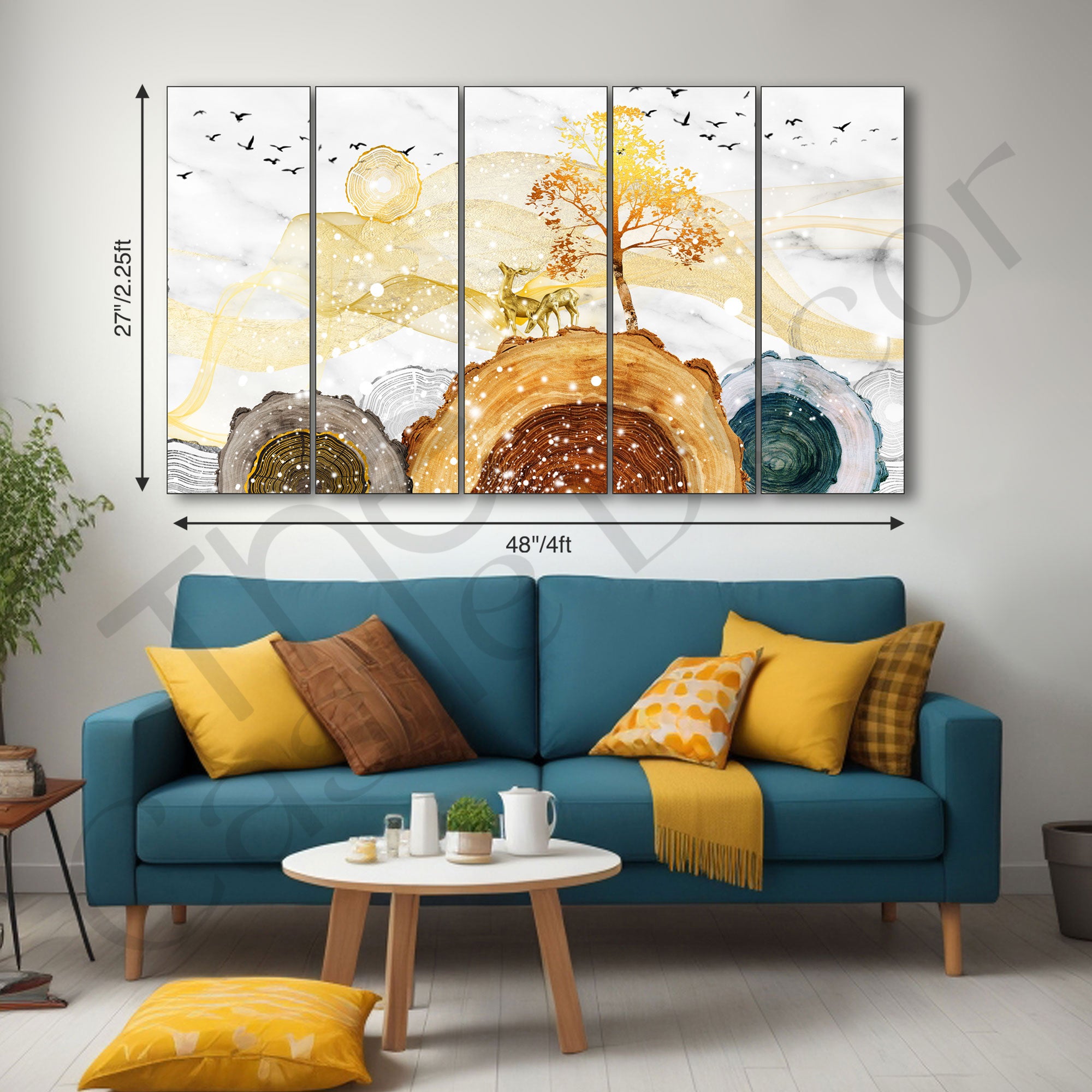 Nature Painting with frame Big Size Wall Art for living room,Bedroom,Drawing room,Hotels