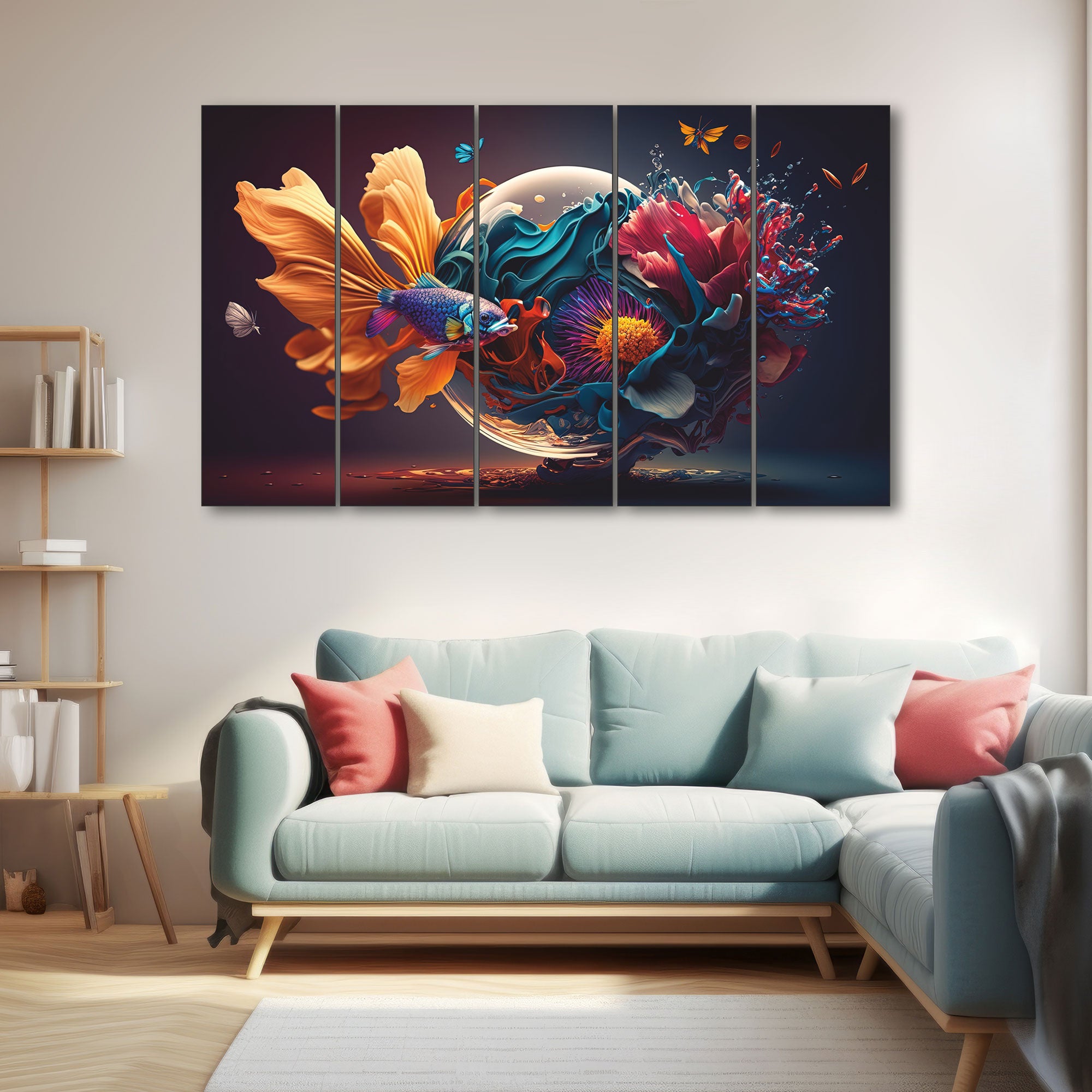 Abstract Painting with frame Big Size Wall Art for living room,Bedroom,Drawing room,Hotels