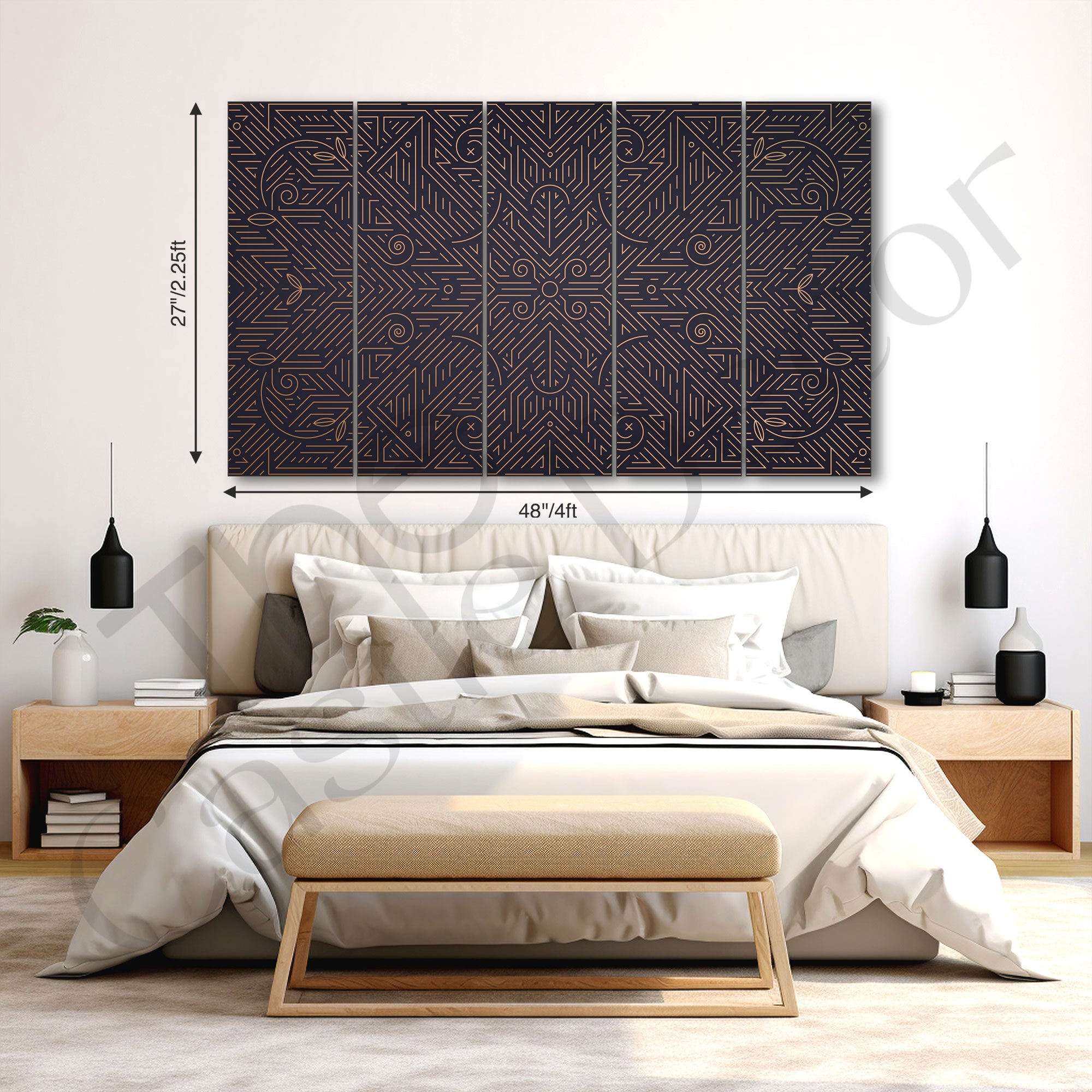 Abstract Art Painting with frame Big Size Wall Art for living room,Bedroom,Drawing room,Hotels