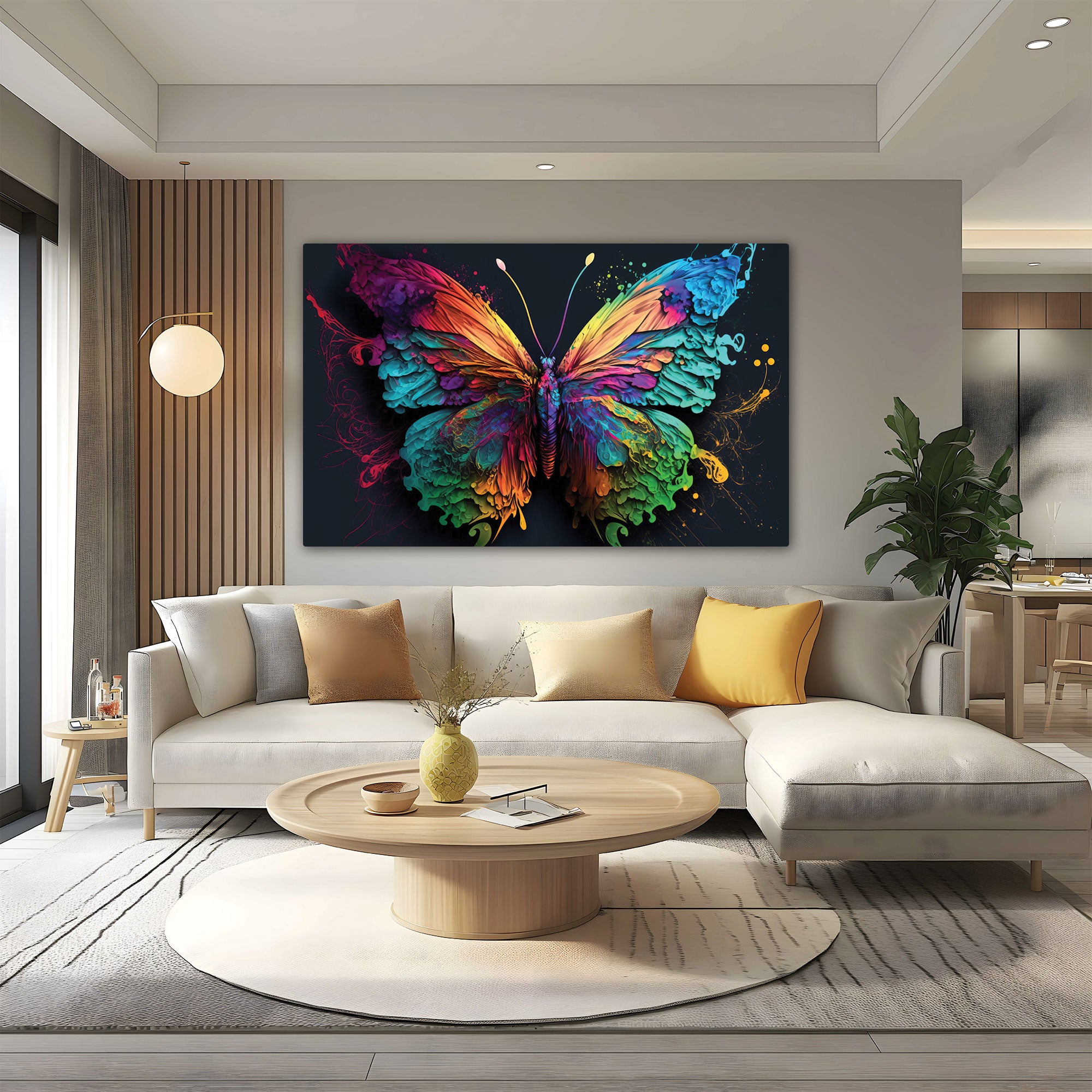 Abstract butterfly Canvas painting Big Size Wall Art for living room,Bedroom,Drawing room,Hotels