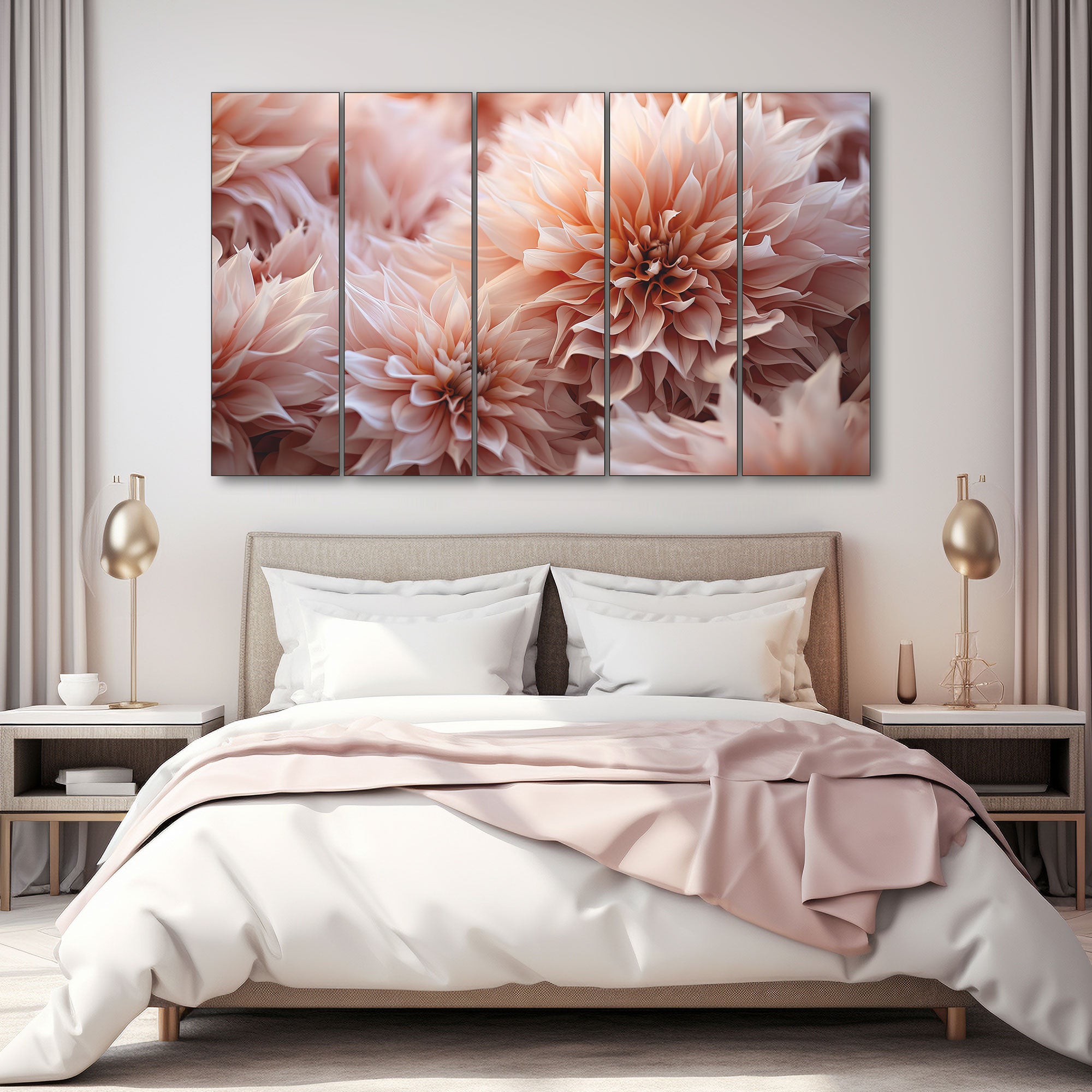 Flowers Painting with frame Big Size Wall Art for living room,Bedroom,Drawing room,Hotels