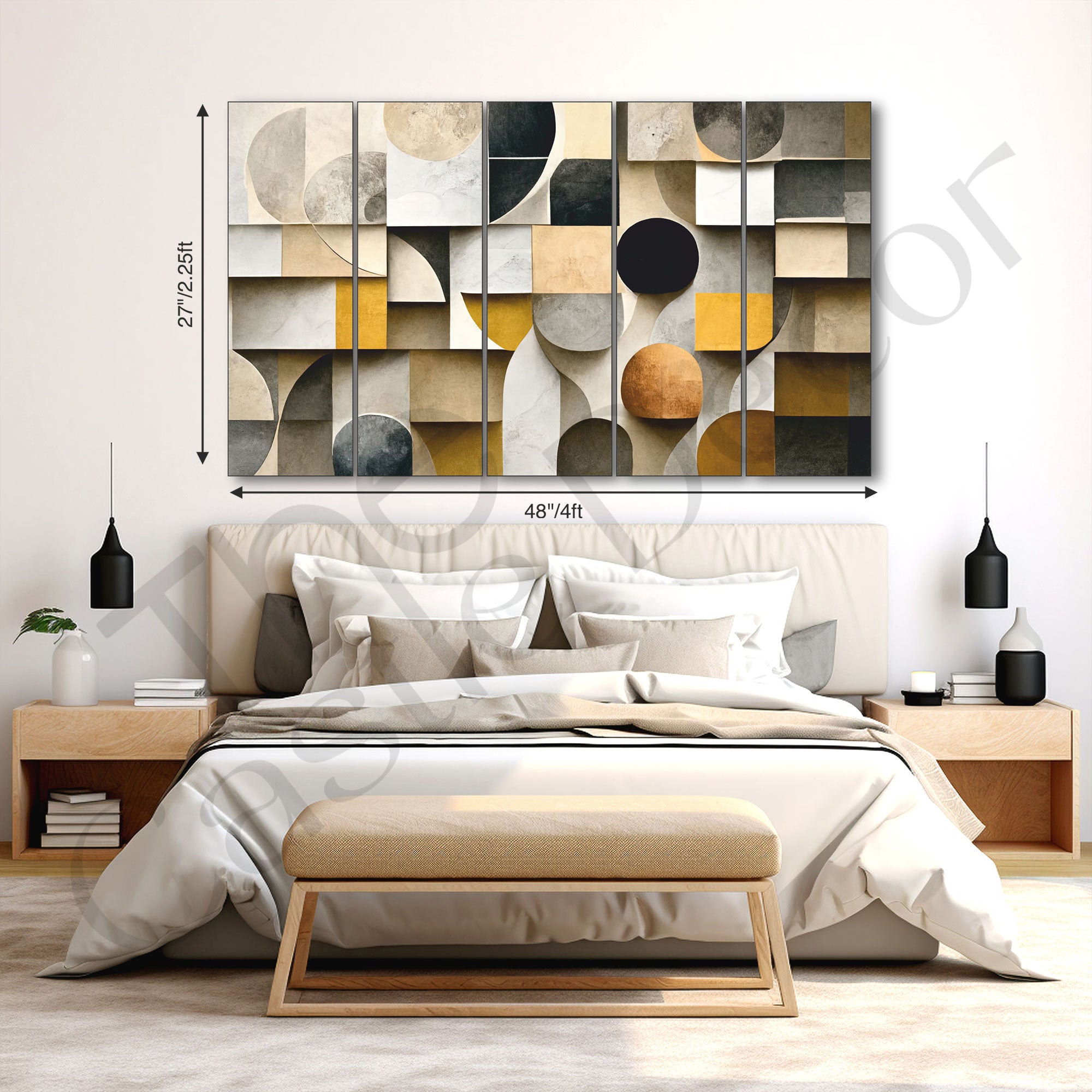 Abstract Art Painting with frame Big Size Wall Art for living room,Bedroom,Drawing room,Hotels
