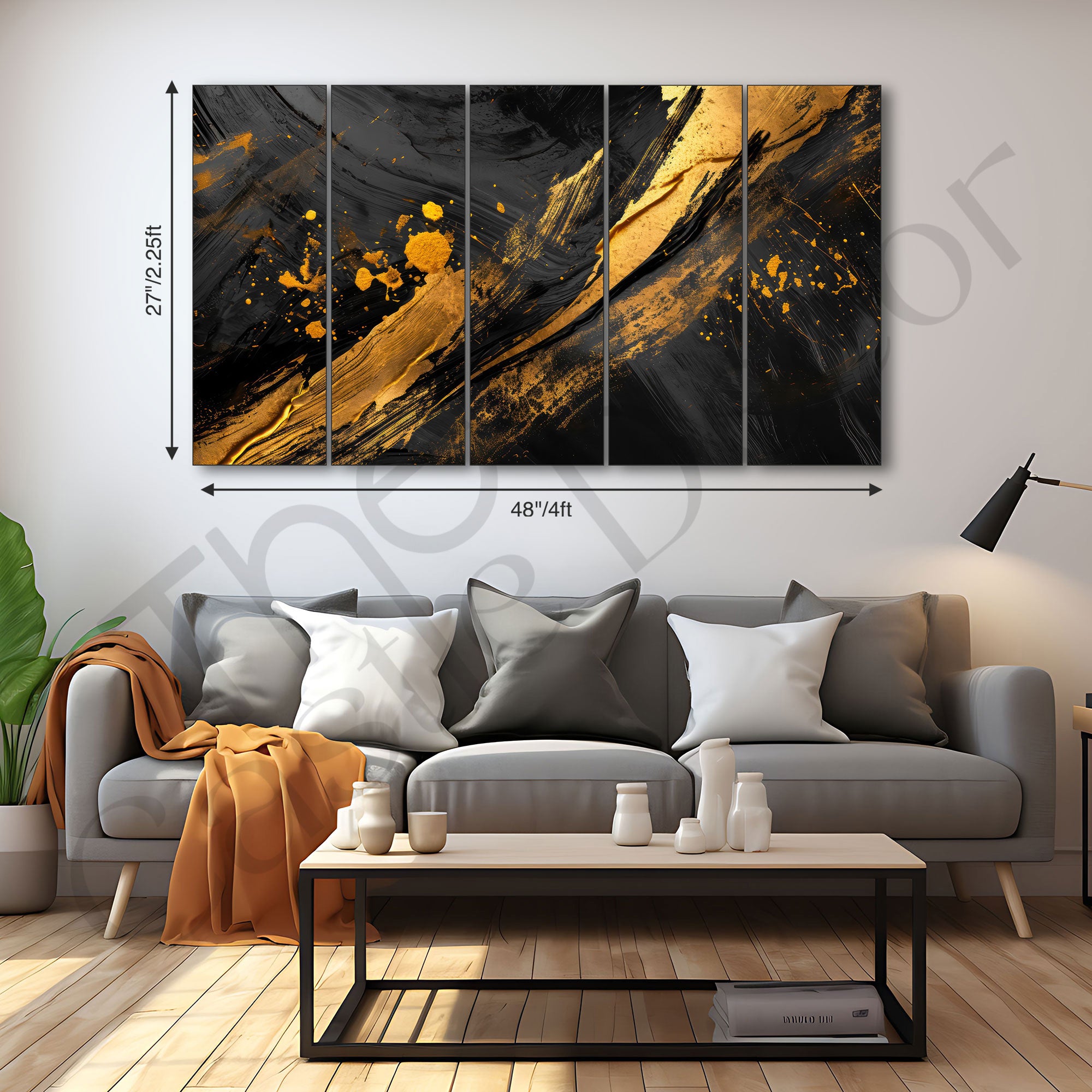 Abstract Painting with frame Big Size Wall Art for living room,Bedroom,Drawing room,Hotels