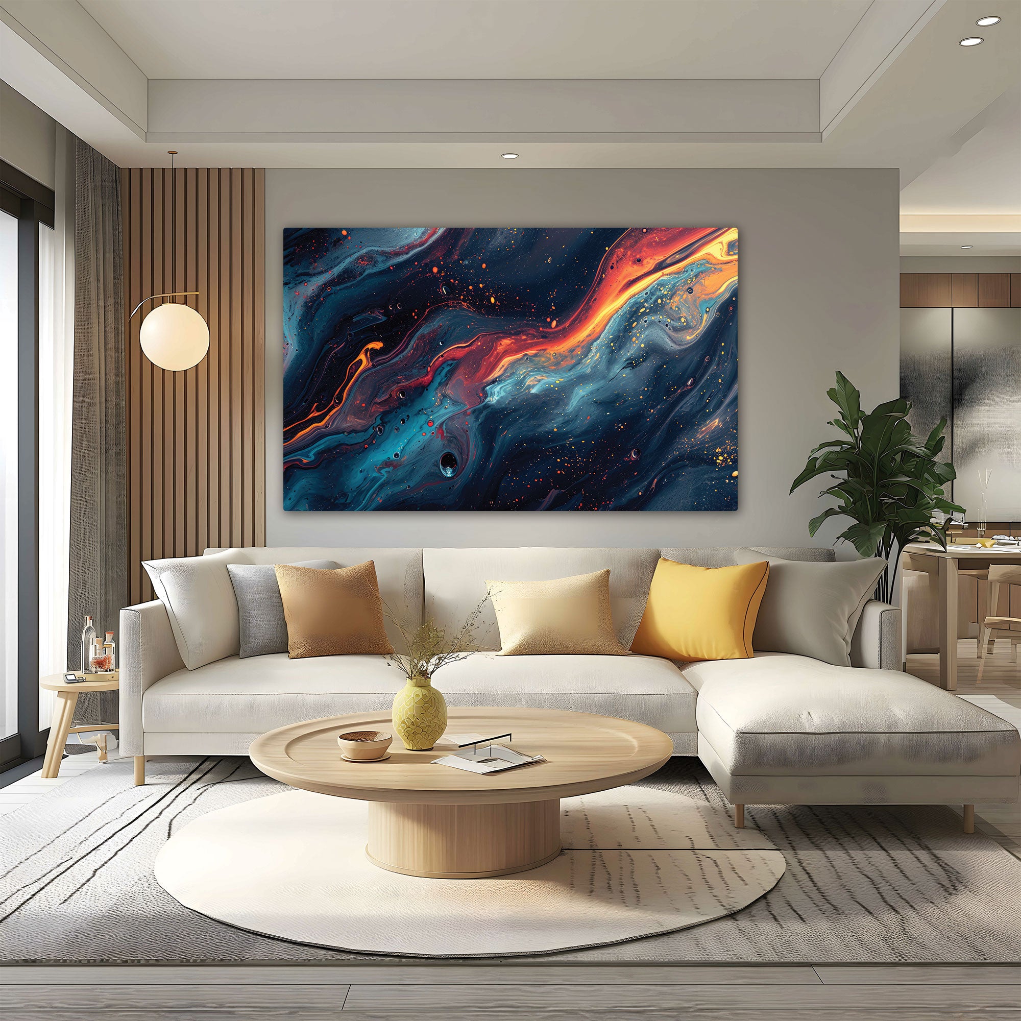 ModernAbstract Canvas painting with frame Big Size Wall Art for living room,Bedroom,Drawing room,Hotels