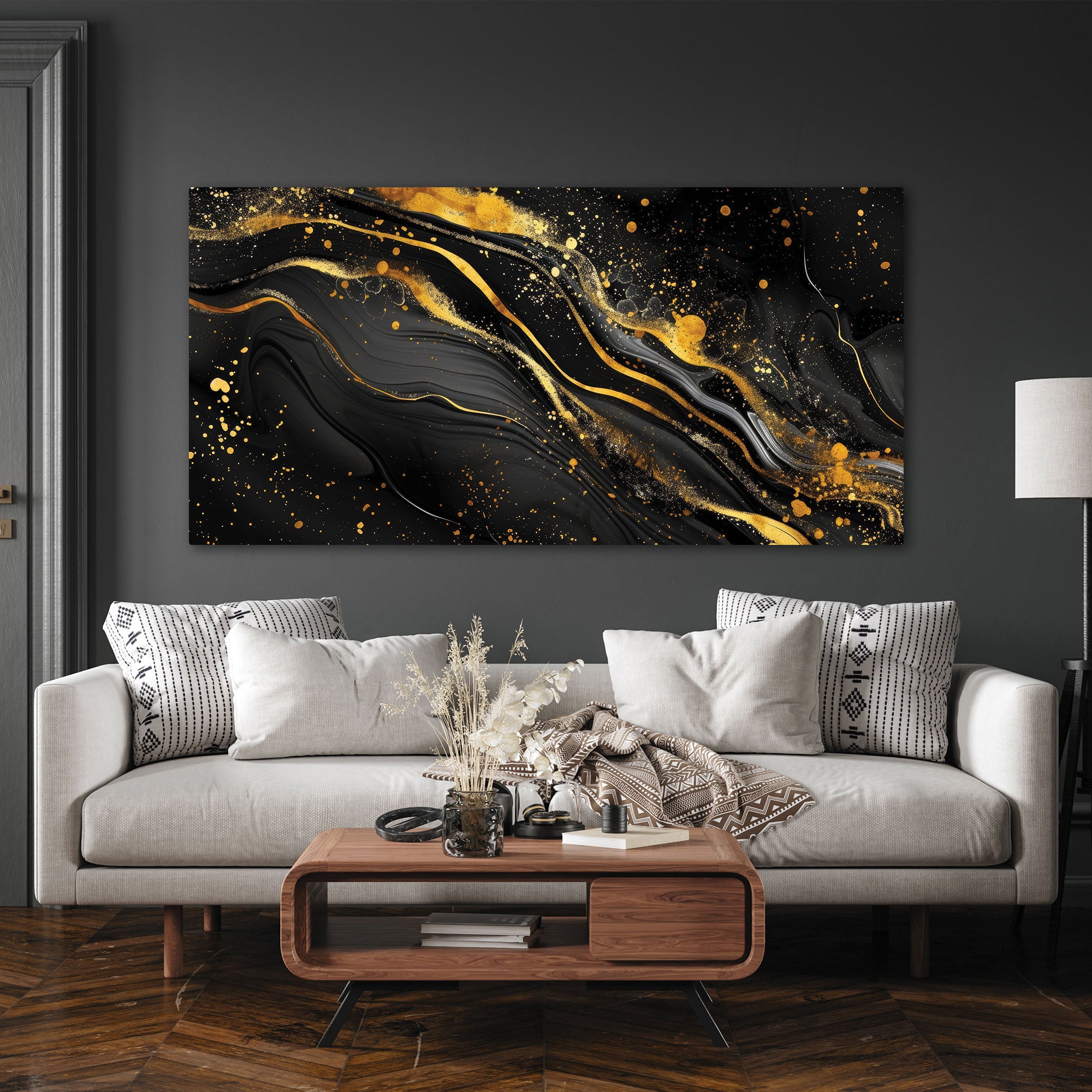 MarbleAbstract Canvas painting with frame Big Size Wall Art for living room,Bedroom,Drawing room,Hotels