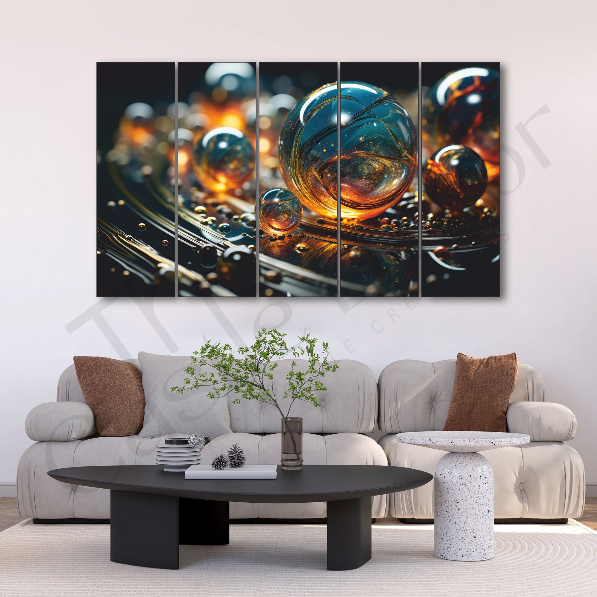 Abstract Painting with frame Big Size Wall Art for living room,Bedroom,Drawing room,Hotels