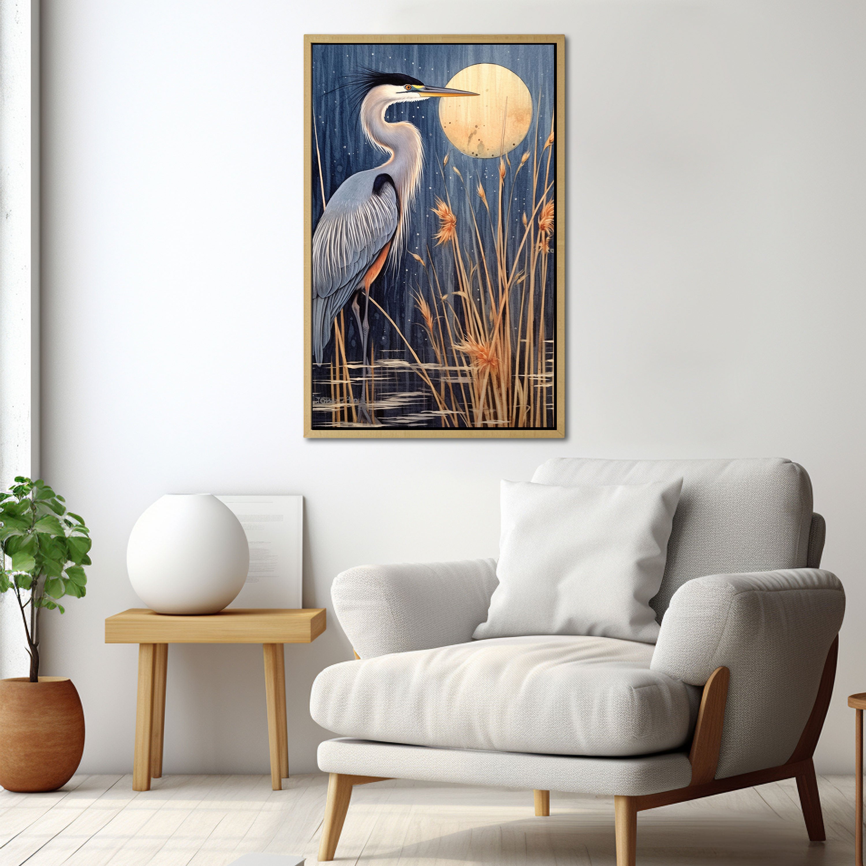 BirdAbstract Canvas painting with frame Big Size Wall Art for living room,Bedroom,Drawing room,Hotels