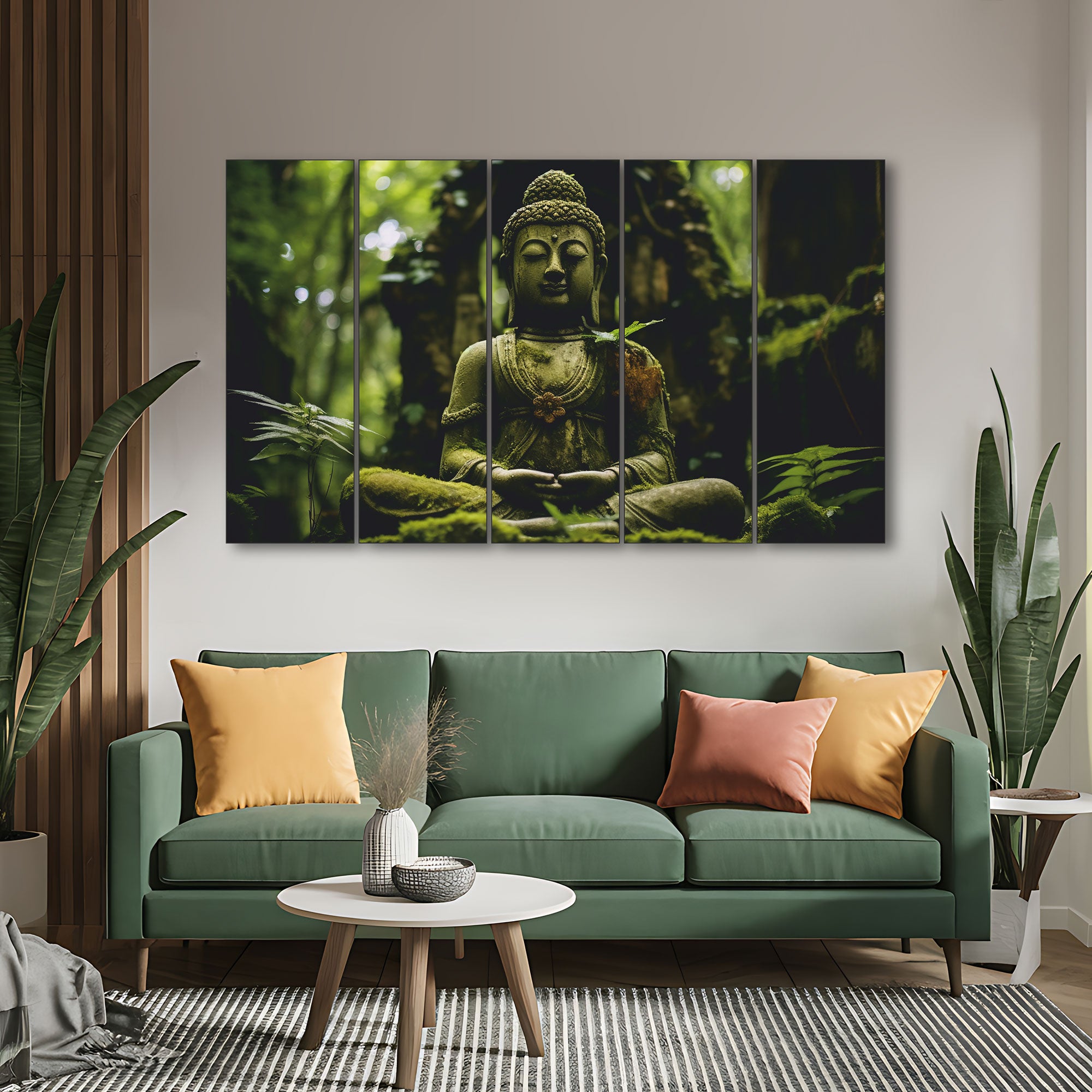Lord Budha Painting with frame Big Size Wall Art for living room,Bedroom,Drawing room,Hotels