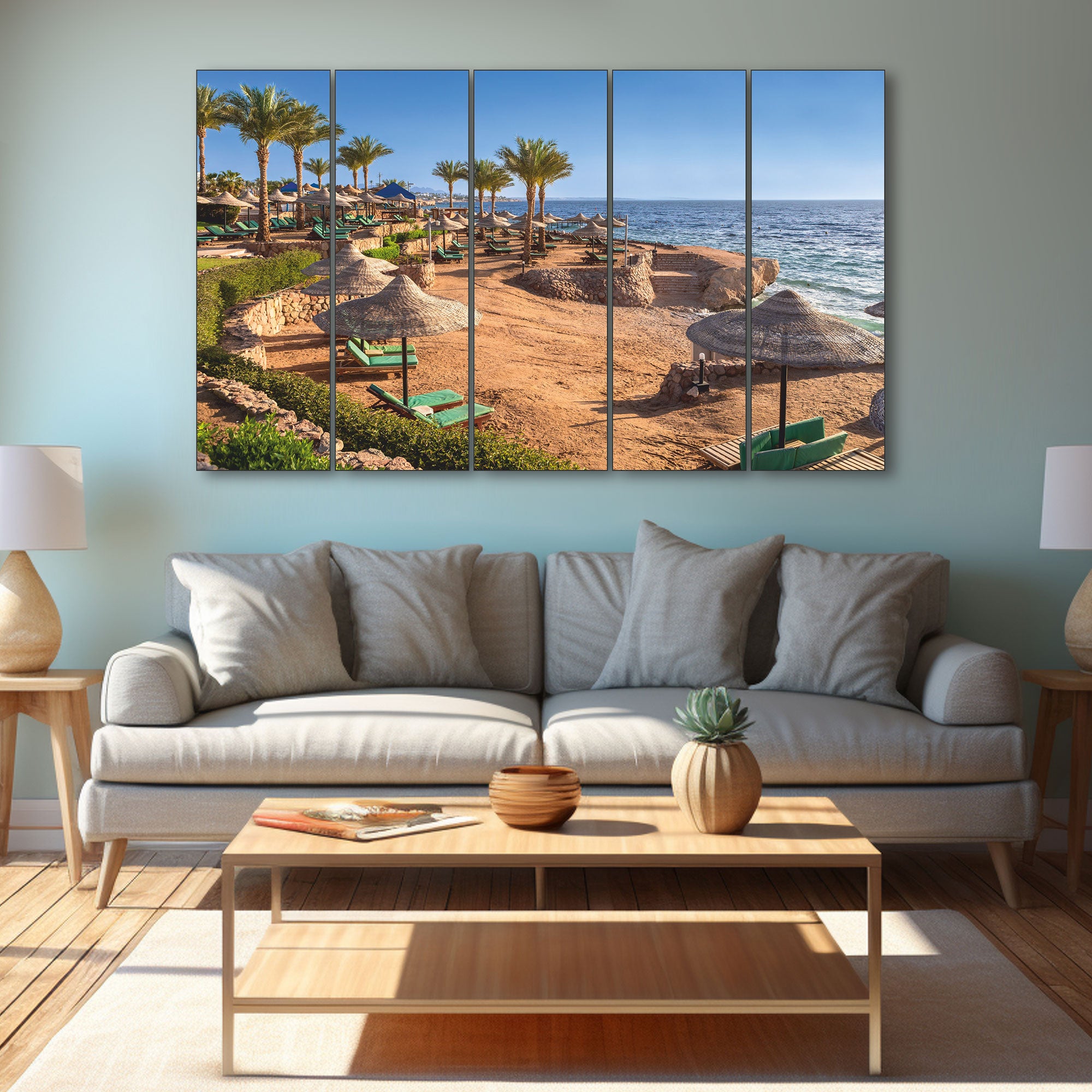 Sea Water Painting with frame Big Size Wall Art for living room,Bedroom,Drawing room,Hotels