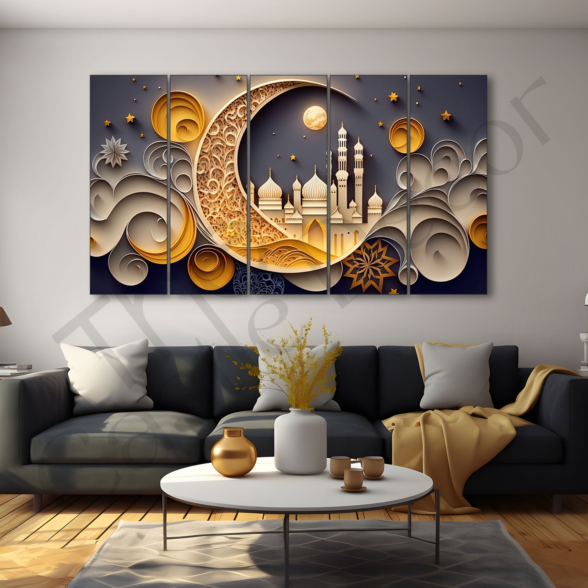 Islamic Painting with frame Big Size Wall Art for living room,Bedroom,Drawing room,Hotels