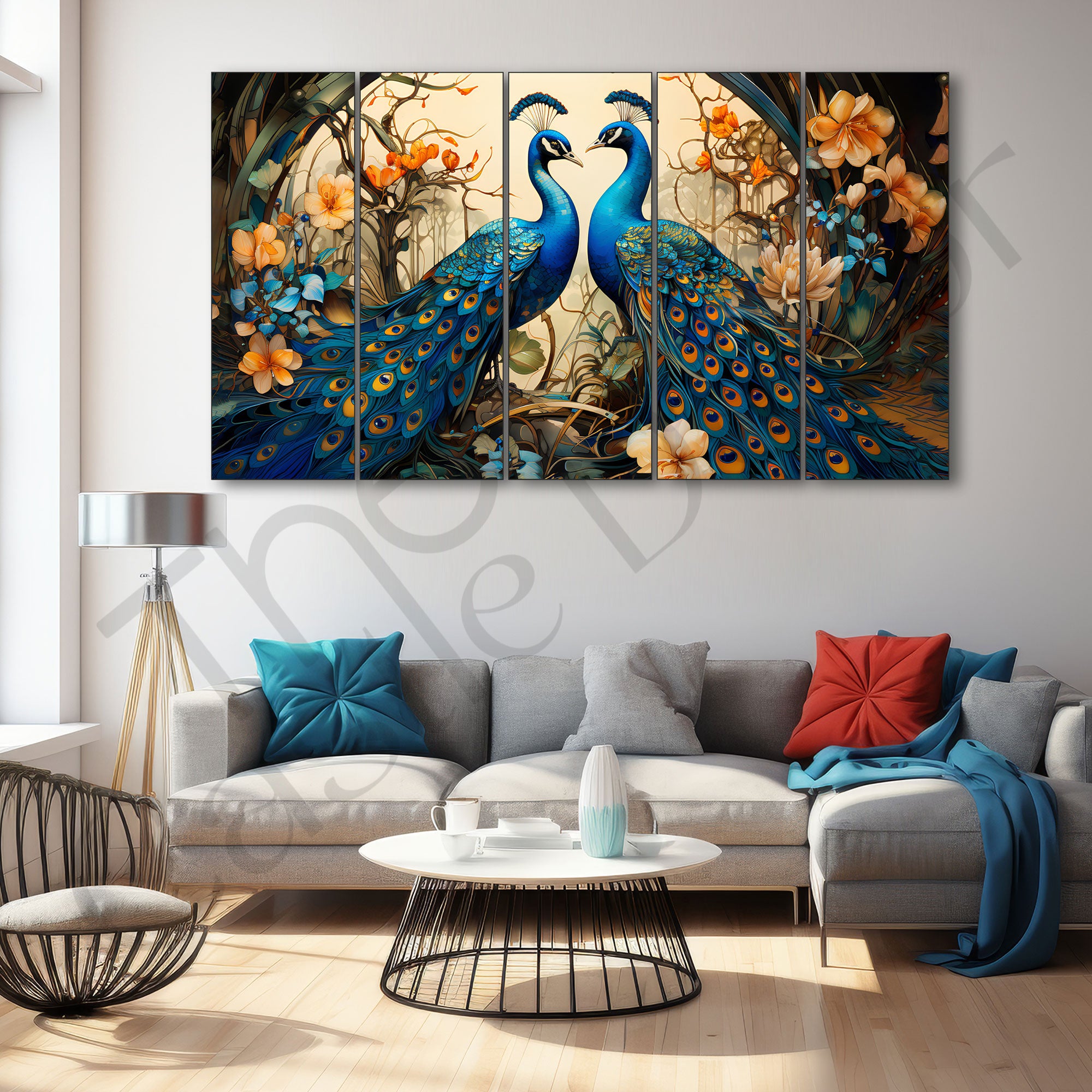 Birds Painting with frame Big Size Wall Art for living room,Bedroom,Drawing room,Hotels
