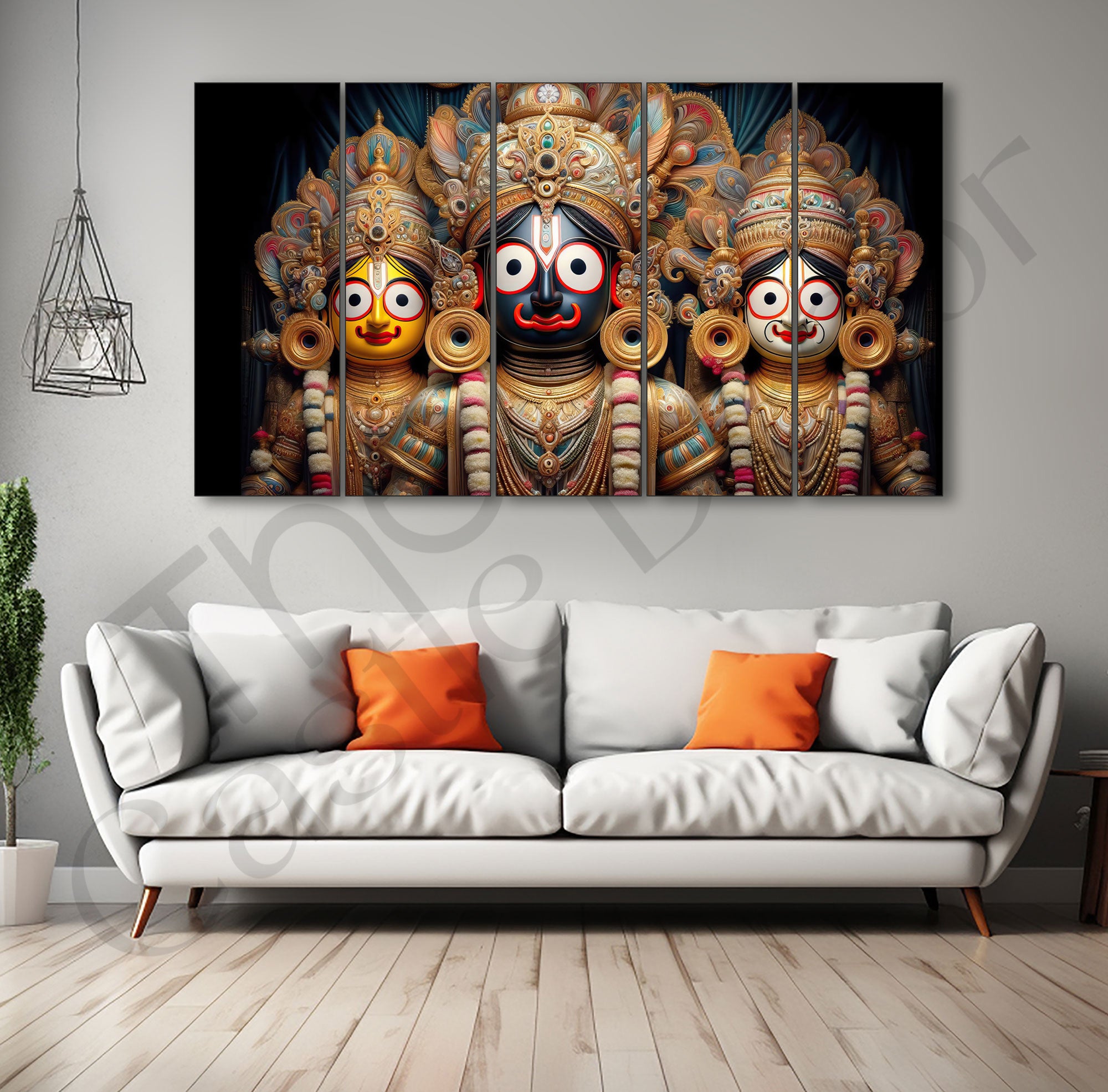Shri Jagannath Painting with frame Big Size Wall Art for living room,Bedroom,Drawing room,Hotels