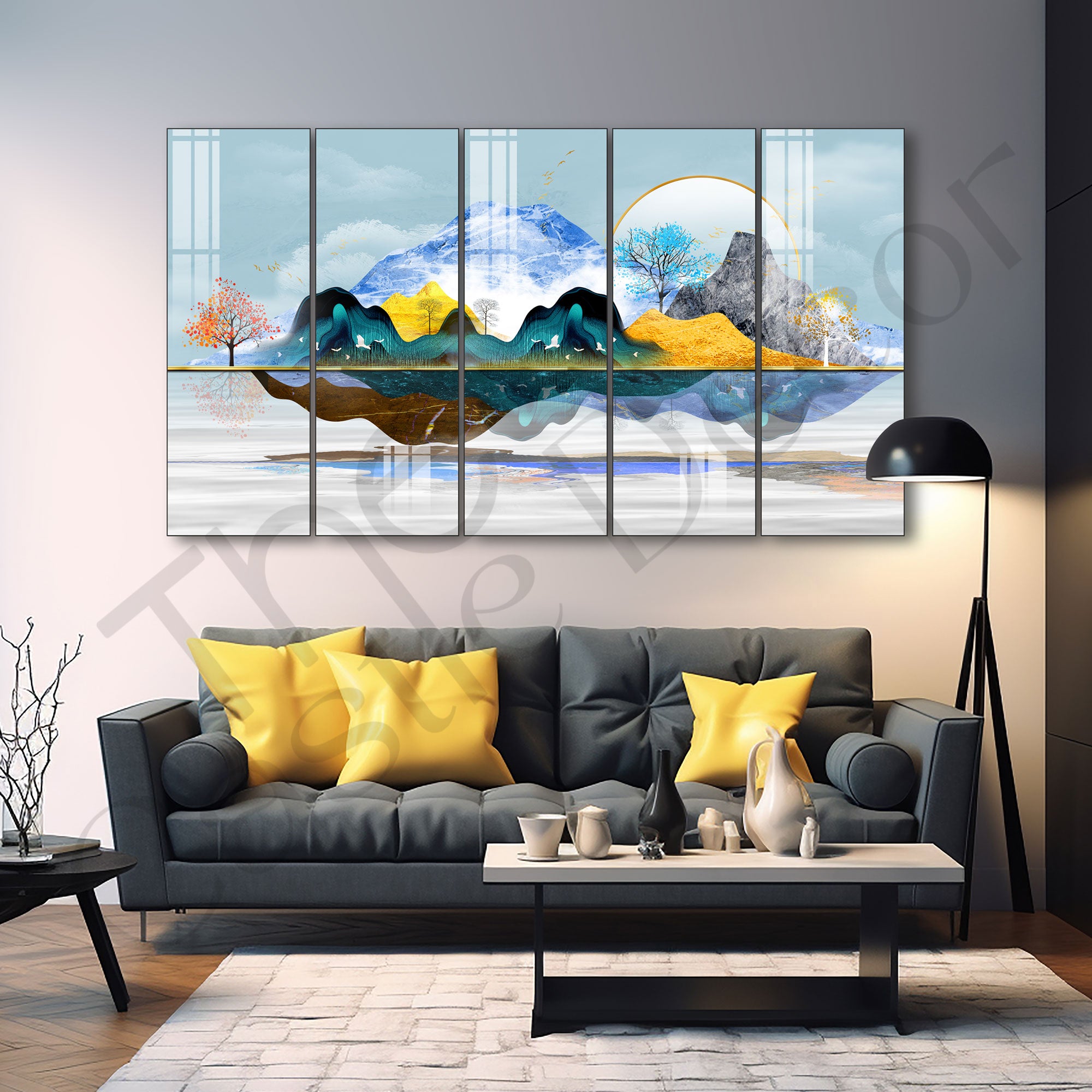 Nature Painting with frame Big Size Wall Art for living room,Bedroom,Drawing room,Hotels