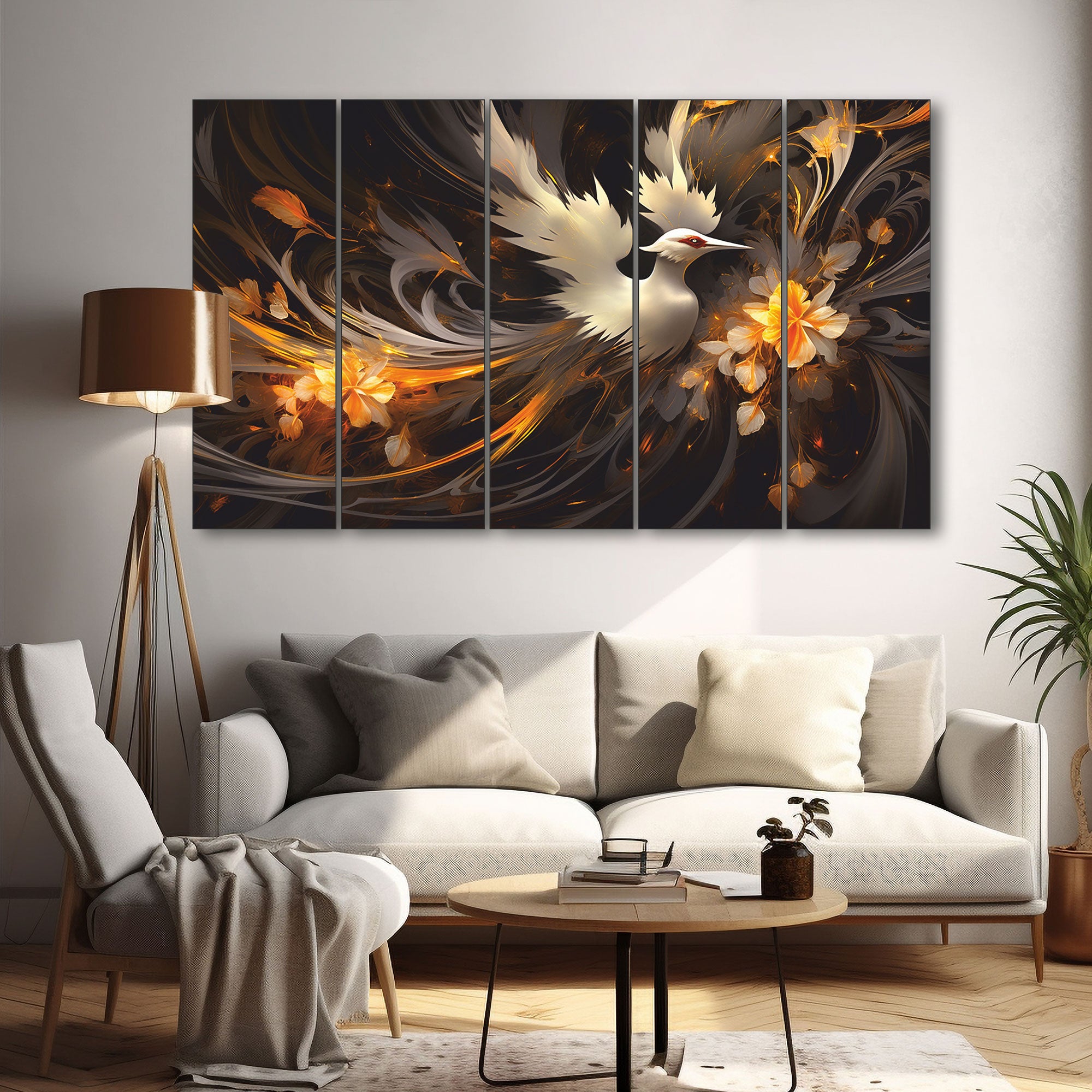 Abstract Painting with frame Big Size Wall Art for living room,Bedroom,Drawing room,Hotels