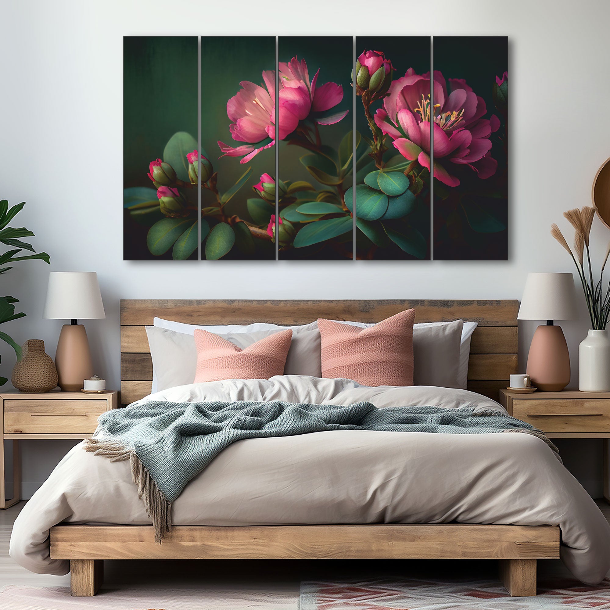 Flowers Painting with frame Big Size Wall Art for living room,Bedroom,Drawing room,Hotels