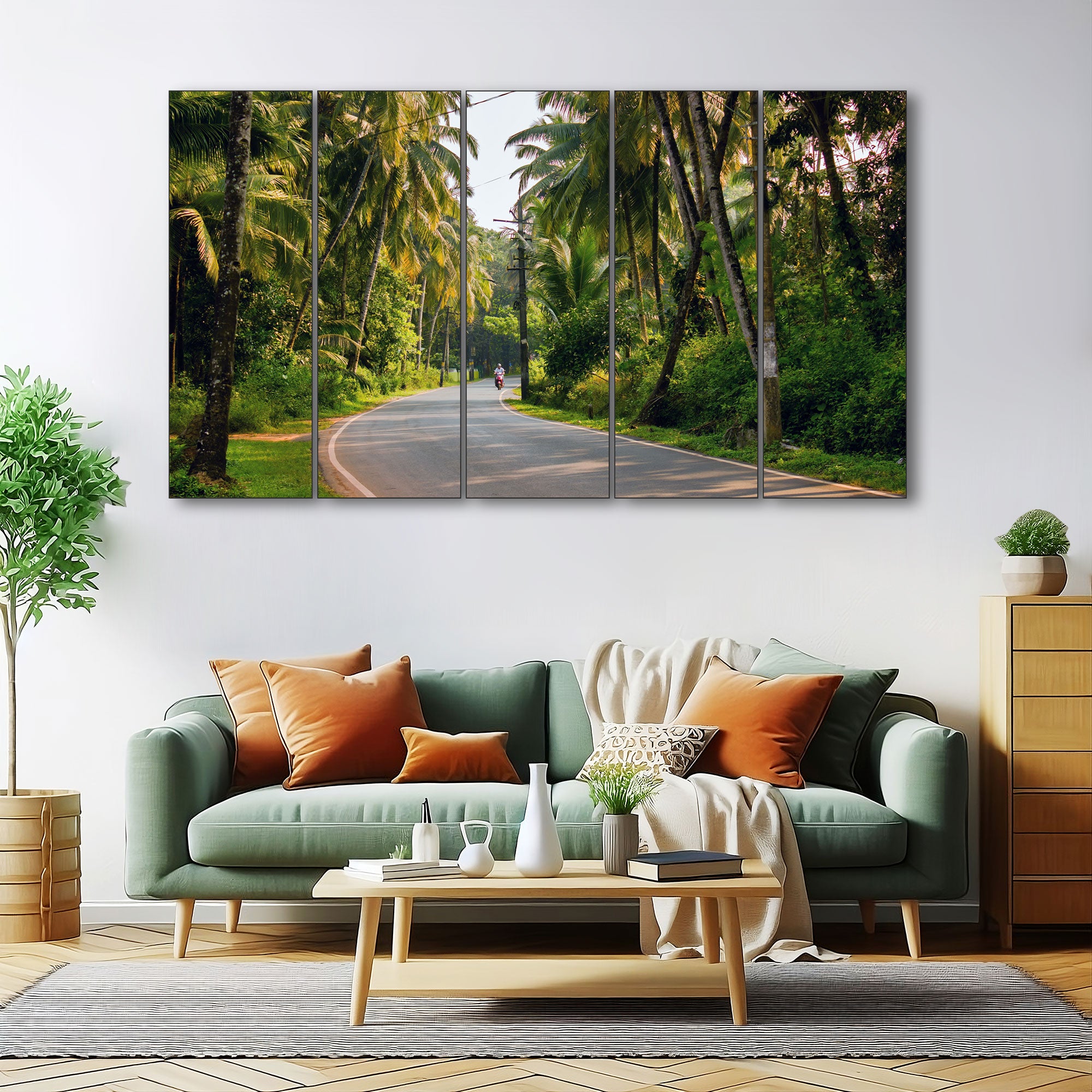 Kerala Painting with frame Big Size Wall Art for living room,Bedroom,Drawing room,Hotels