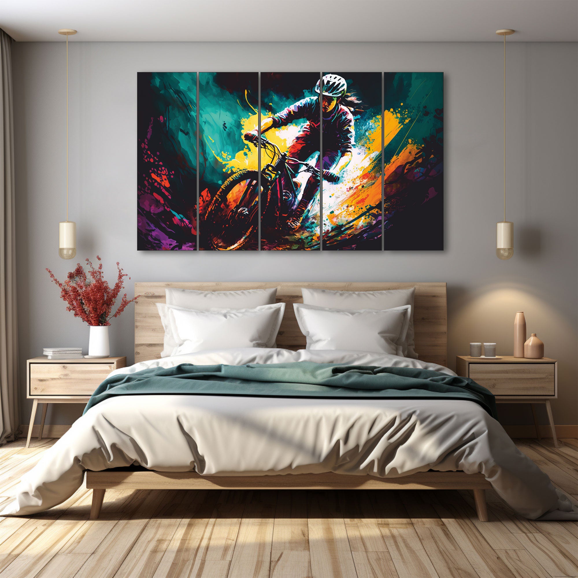 Sports Painting with frame Big Size Wall Art for living room,Bedroom,Drawing room,Hotels