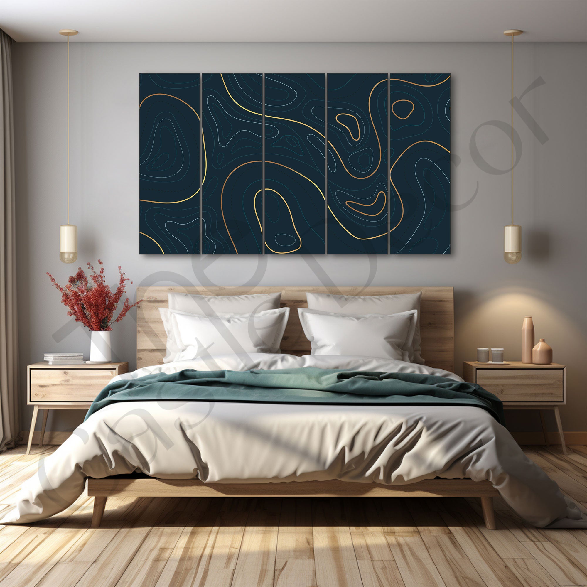Abstract Art Painting with frame Big Size Wall Art for living room,Bedroom,Drawing room,Hotels