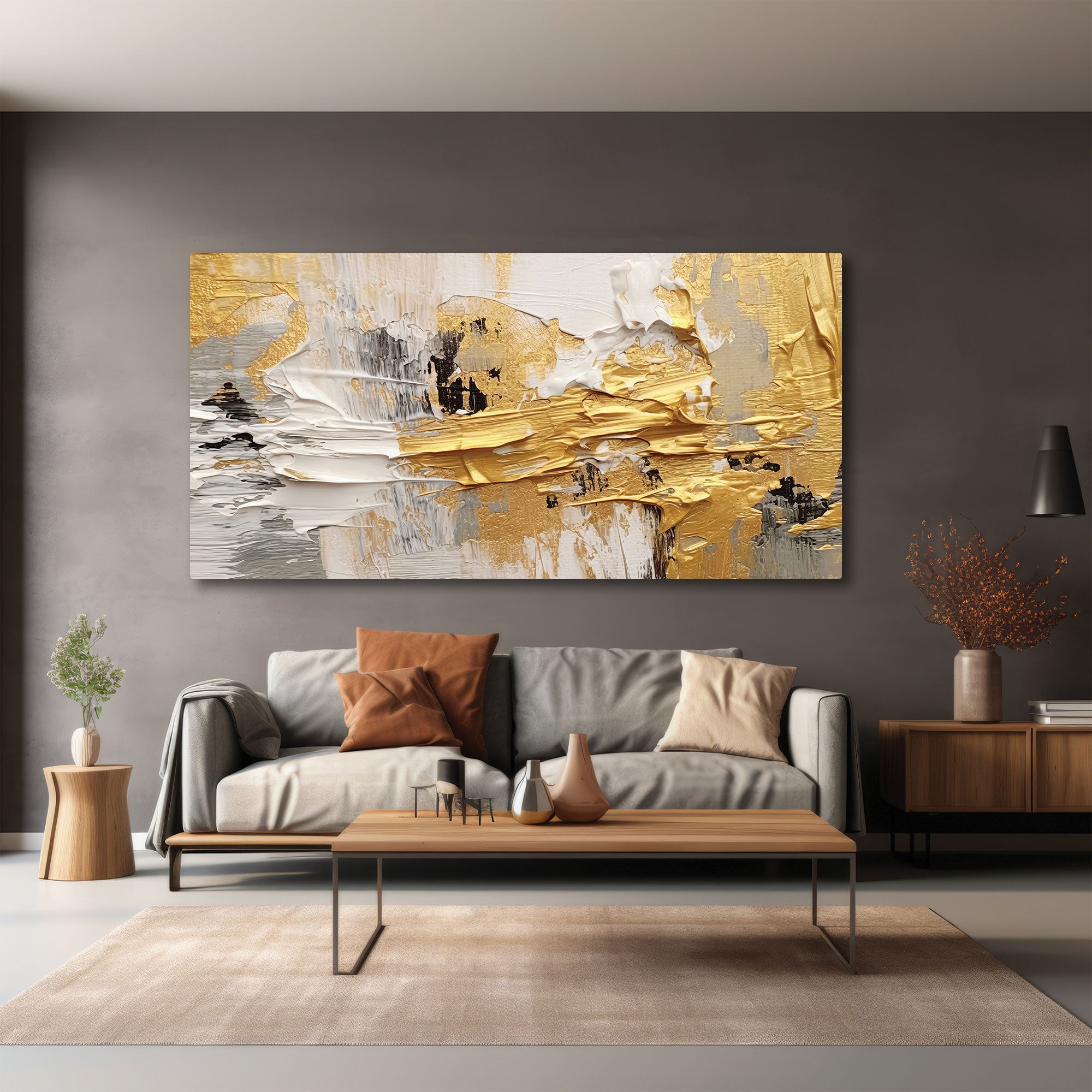 ModernAbstract Canvas painting with frame Big Size Wall Art for living room,Bedroom,Drawing room,Hotels