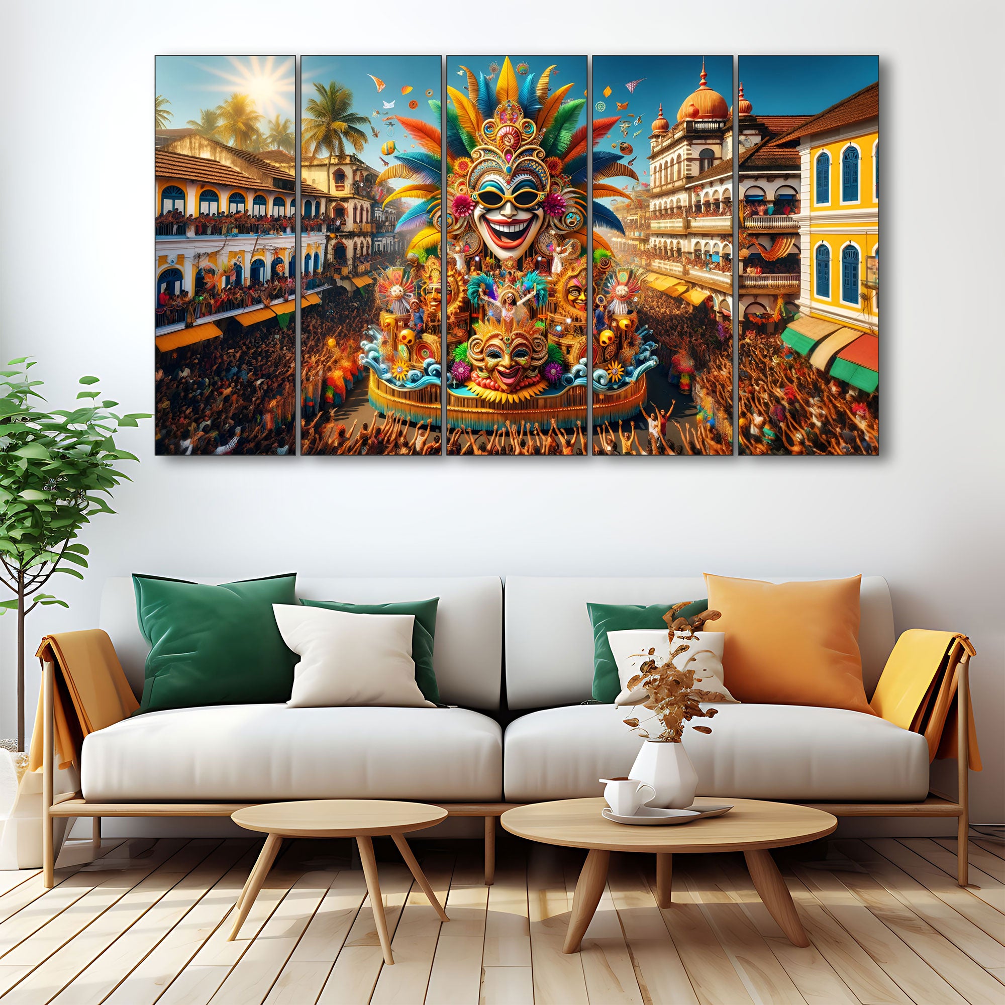 Carnival Painting with frame Big Size Wall Art for living room,Bedroom,Drawing room,Hotels
