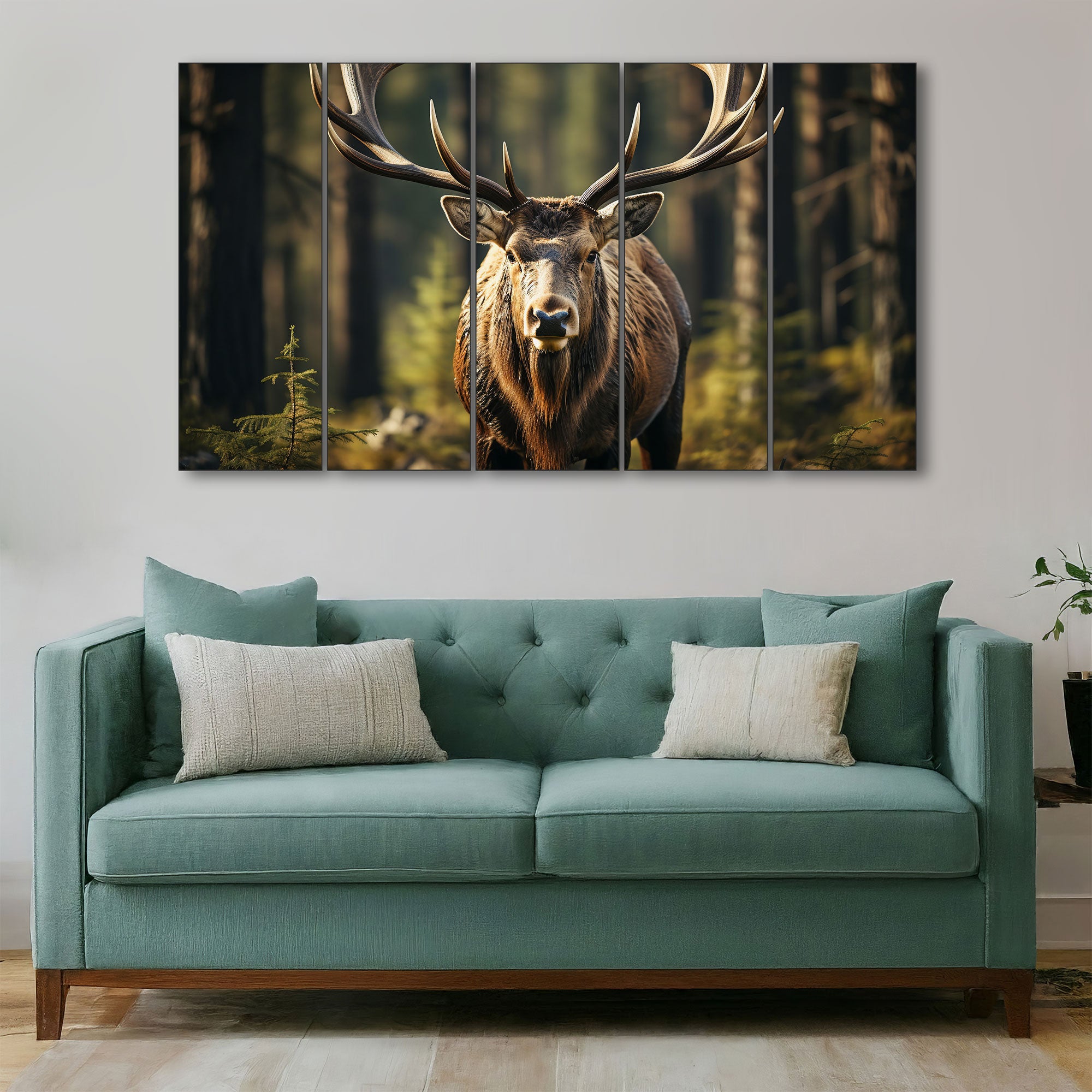 Deer Painting with frame Big Size Wall Art for living room,Bedroom,Drawing room,Hotels