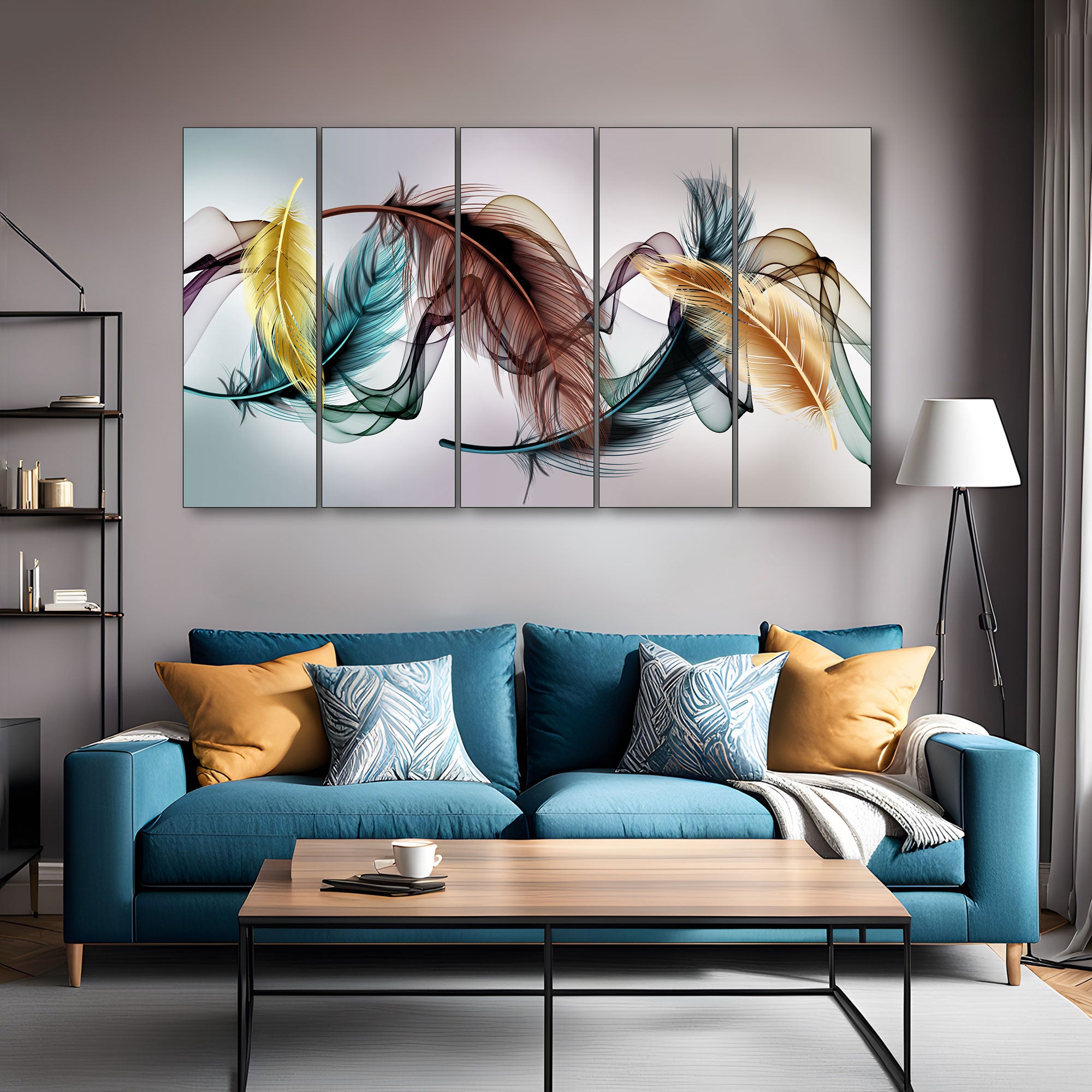 Abstract Painting with frame Big Size Wall Art for living room,Bedroom,Drawing room,Hotels