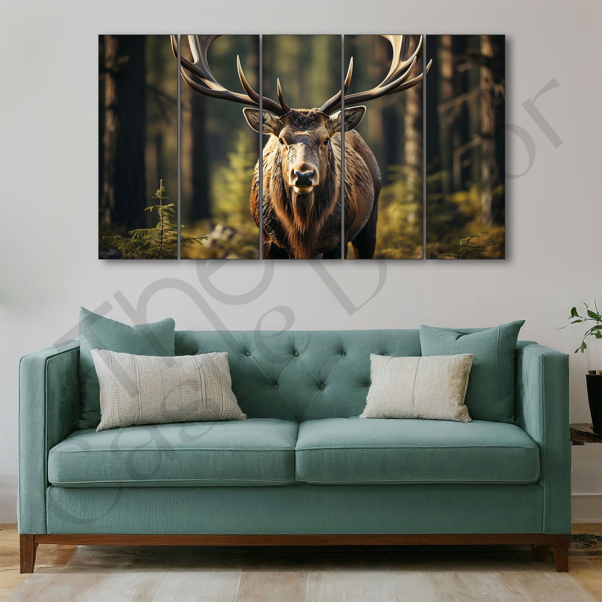 Deer Painting with frame Big Size Wall Art for living room,Bedroom,Drawing room,Hotels