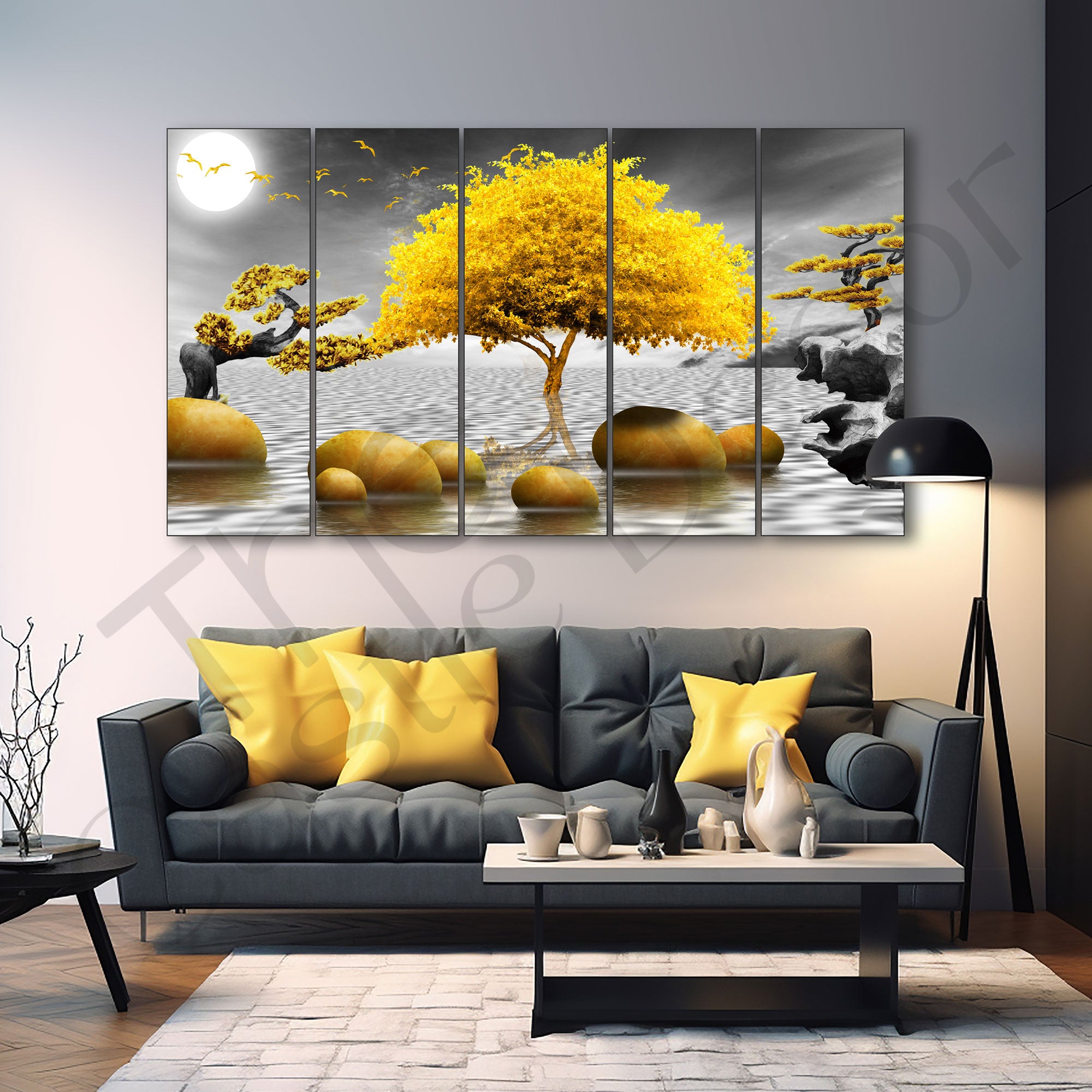 Nature Painting with frame Big Size Wall Art for living room,Bedroom,Drawing room,Hotels