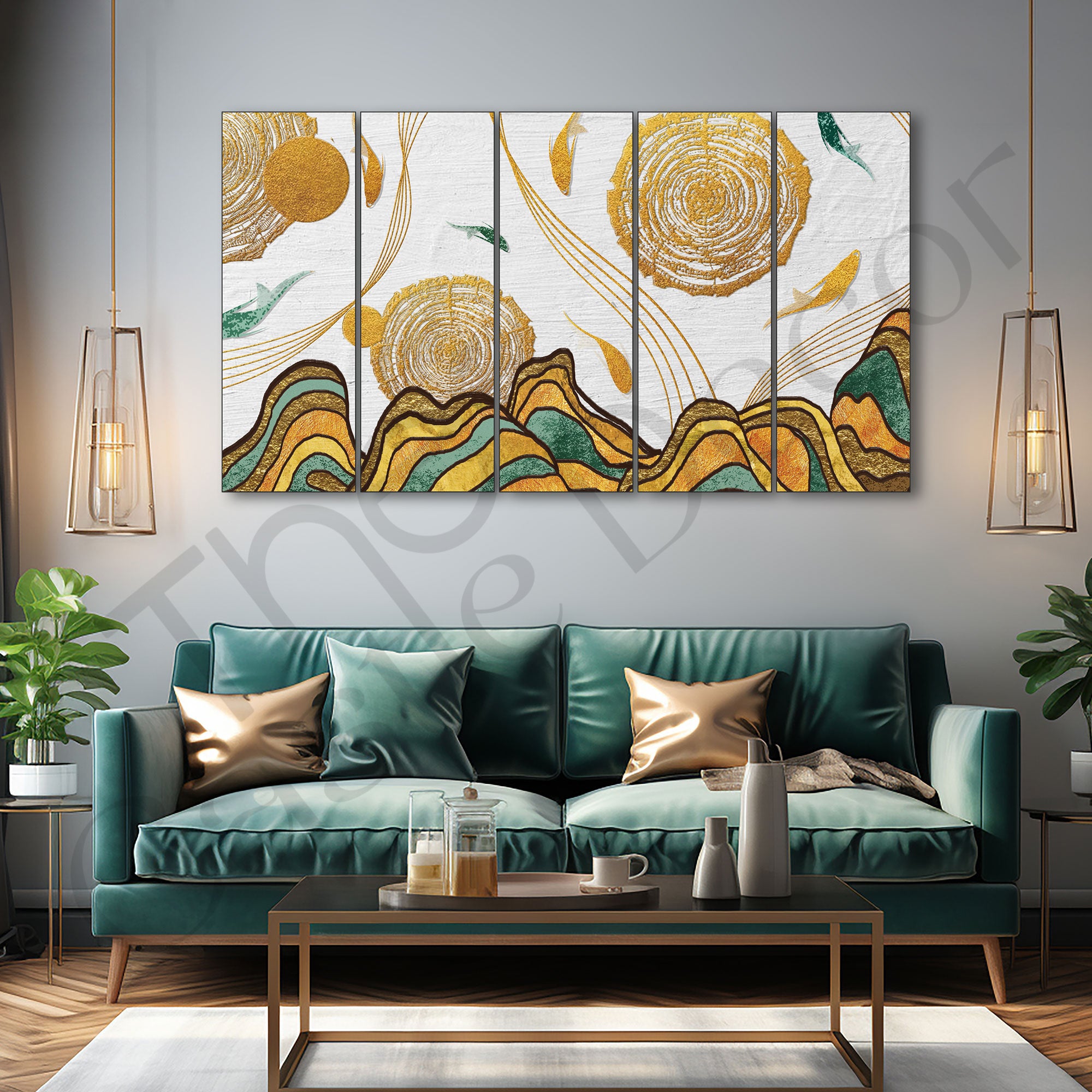 Abstract Painting with frame Big Size Wall Art for living room,Bedroom,Drawing room,Hotels