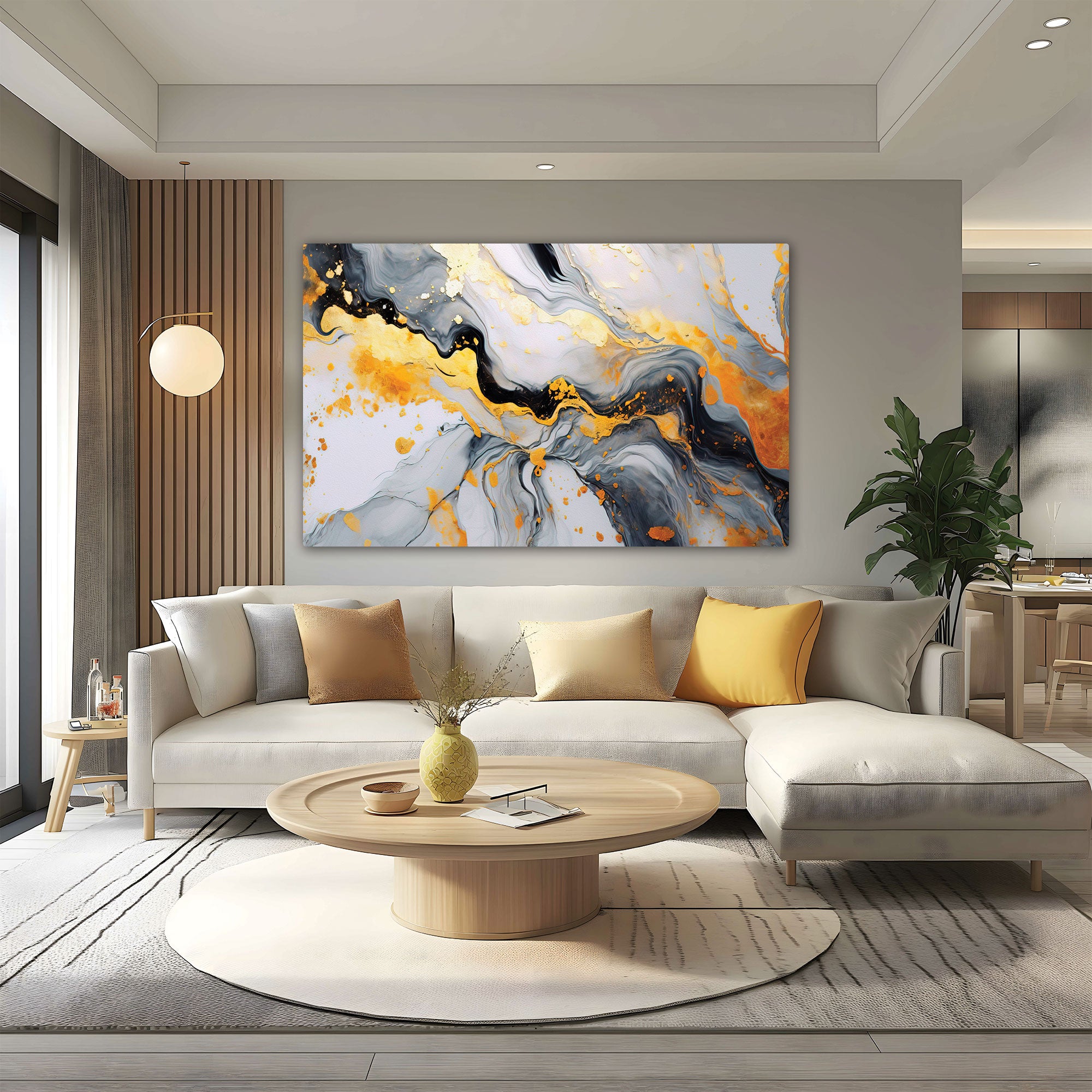 MarbleAbstract finish Canvas painting with frame Big Size Wall Art for living room,Bedroom,Drawing room,Hotels