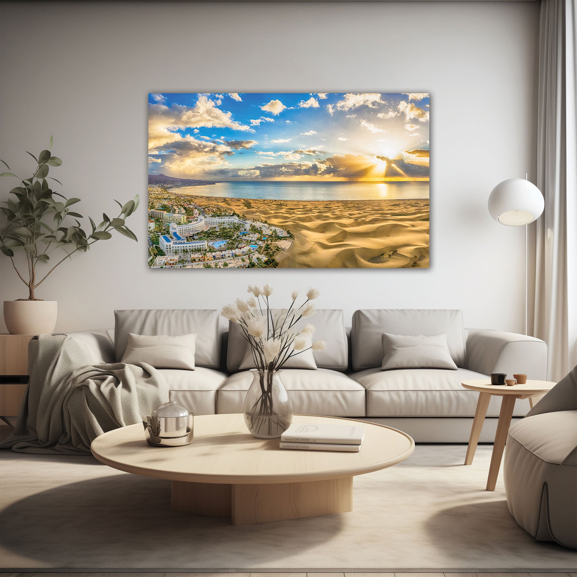 Seawater Canvas painting with frame Big Size Wall Art for living room,Bedroom,Drawing room,Hotels