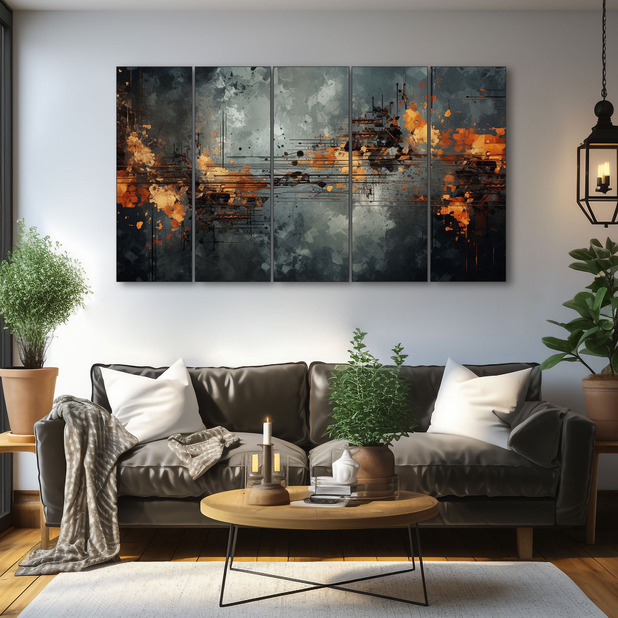 Abstract Painting with frame Big Size Wall Art for living room,Bedroom,Drawing room,Hotels