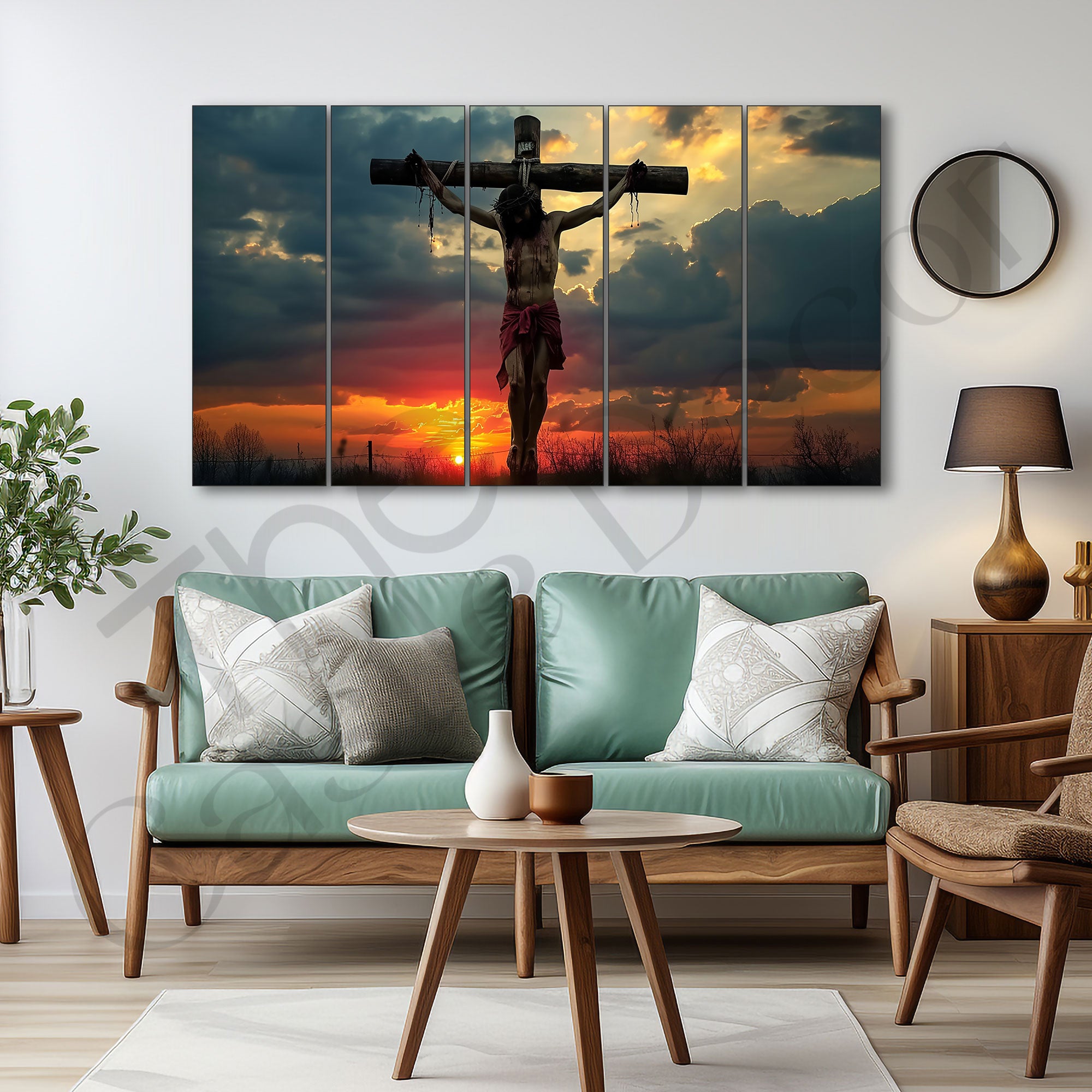 Jesus Painting with frame Big Size Wall Art for living room,Bedroom,Drawing room,Hotels
