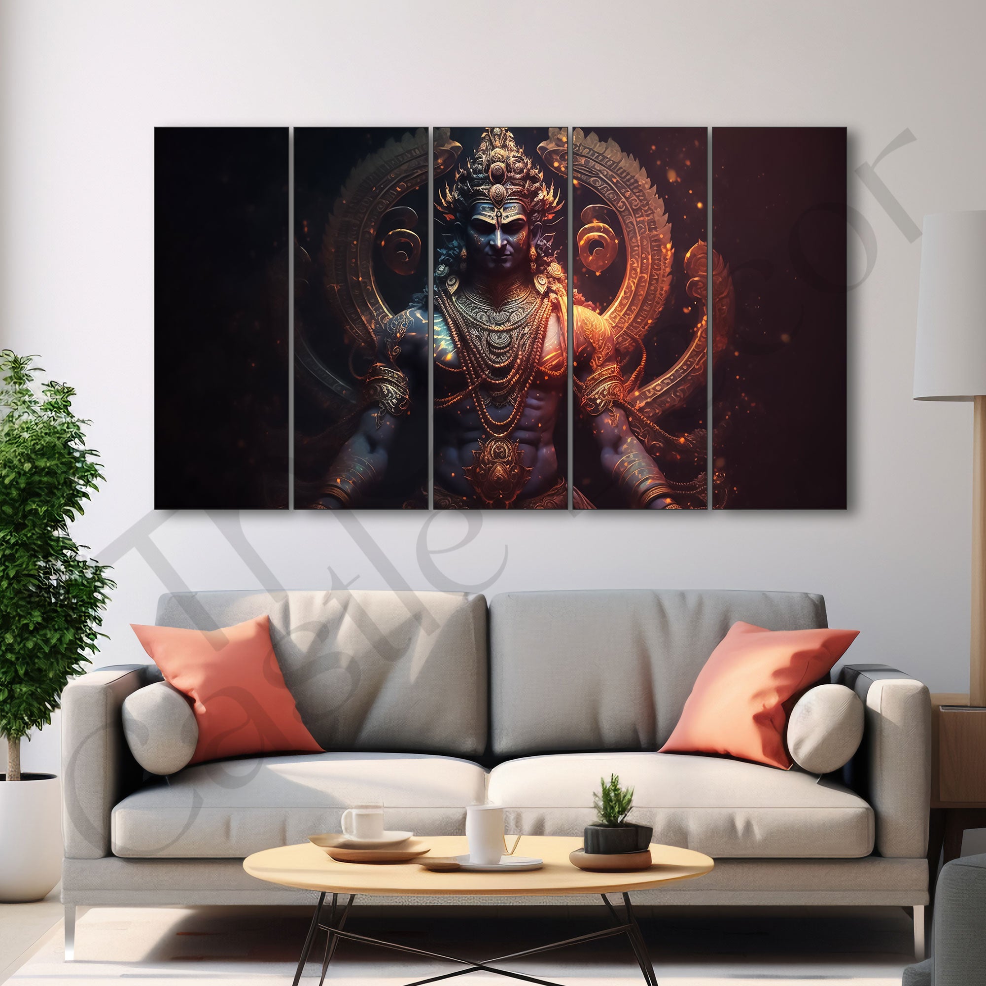 Lord Shiva Painting with frame Big Size Wall Art for living room,Bedroom,Drawing room,Hotels