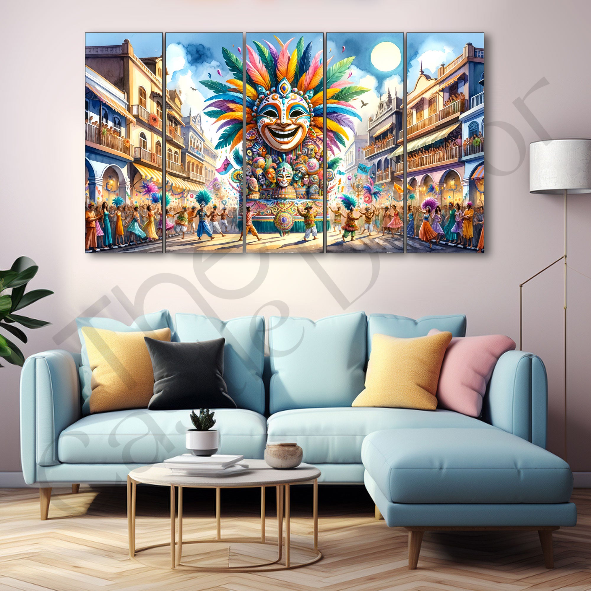 Carnival Painting with frame Big Size Wall Art for living room,Bedroom,Drawing room,Hotels