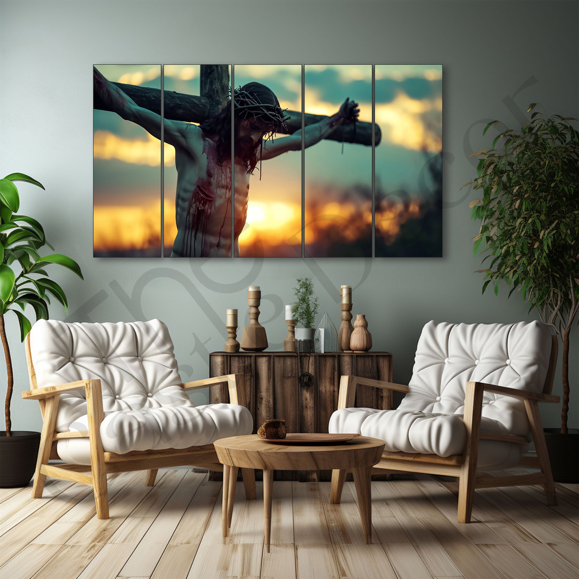 Jesus Painting with frame Big Size Wall Art for living room,Bedroom,Drawing room,Hotels