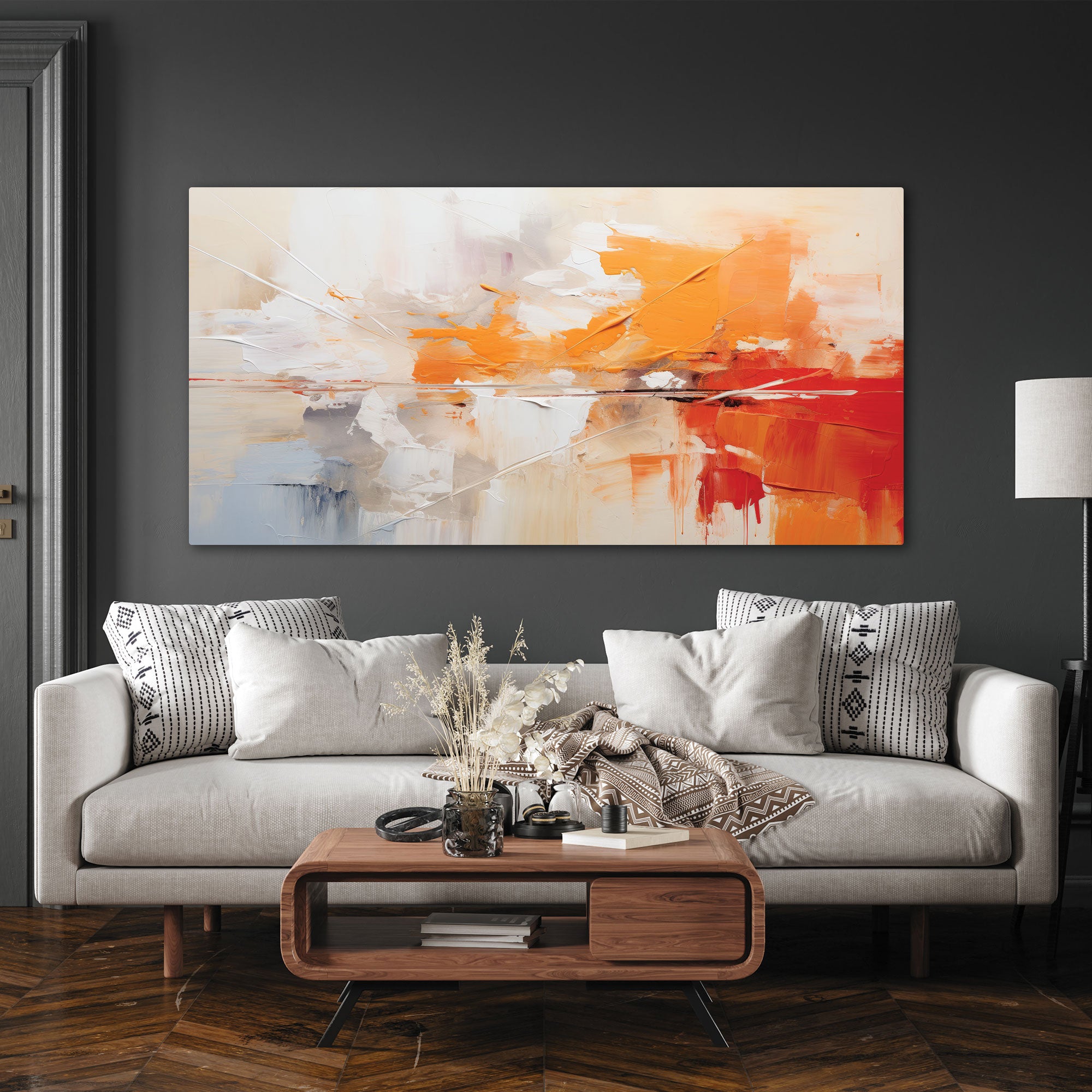 Abstract Canvas painting with frame Big Size Wall Art for living room,Bedroom,Drawing room,Hotels
