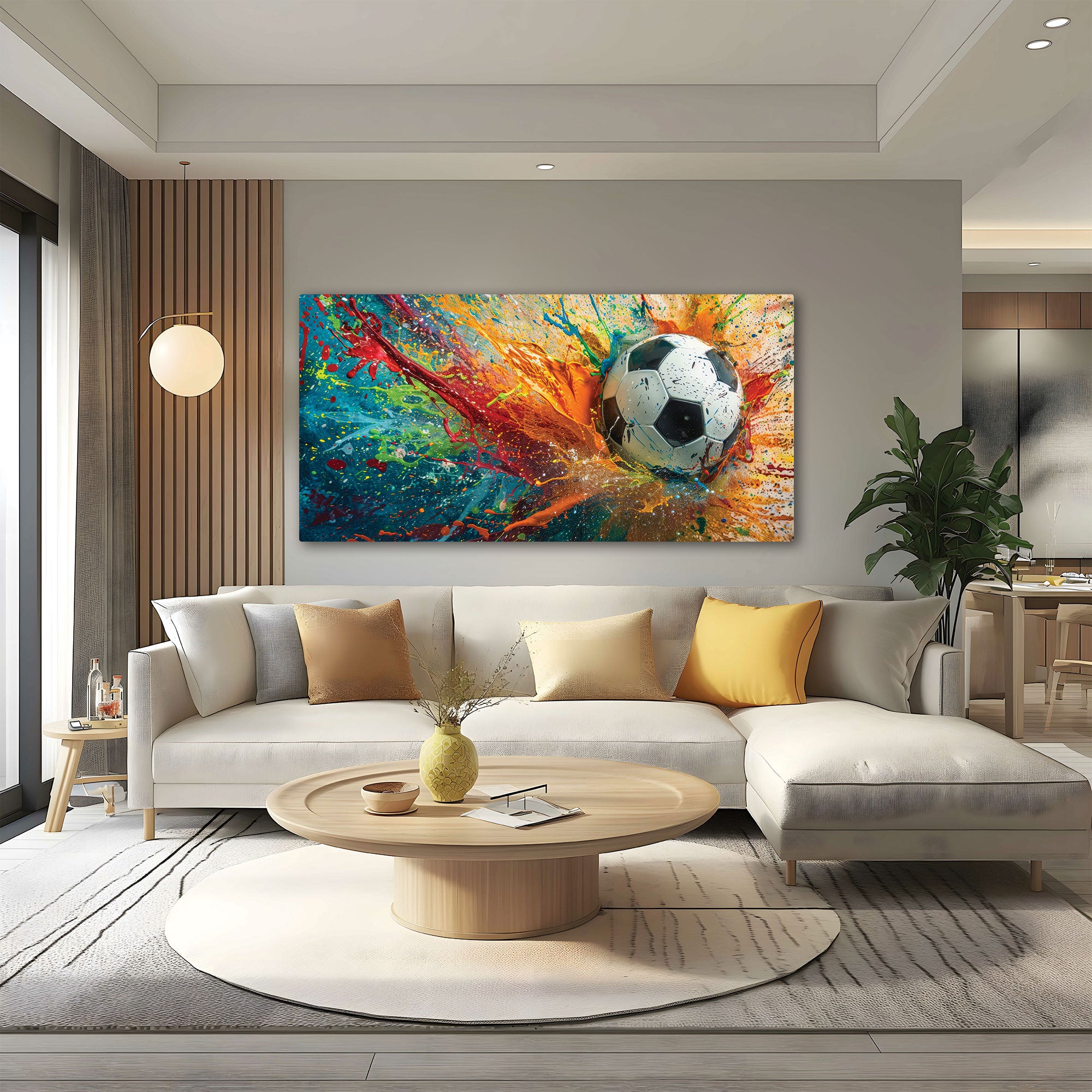 FootballAbstract Canvas painting with frame Big Size Wall Art for living room,Bedroom,Drawing room,Hotels