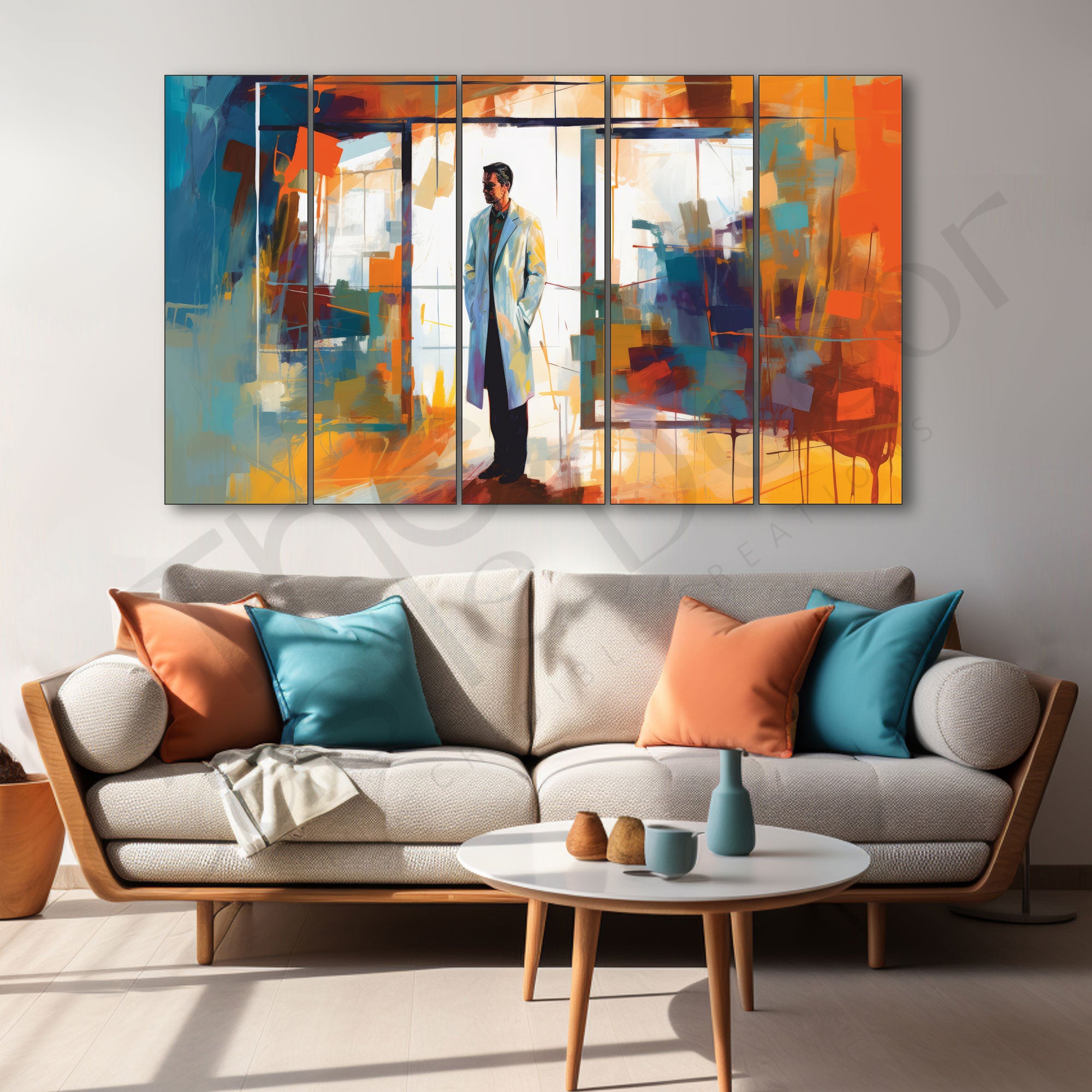 Doctor Painting Set of 5 for Home Decoration