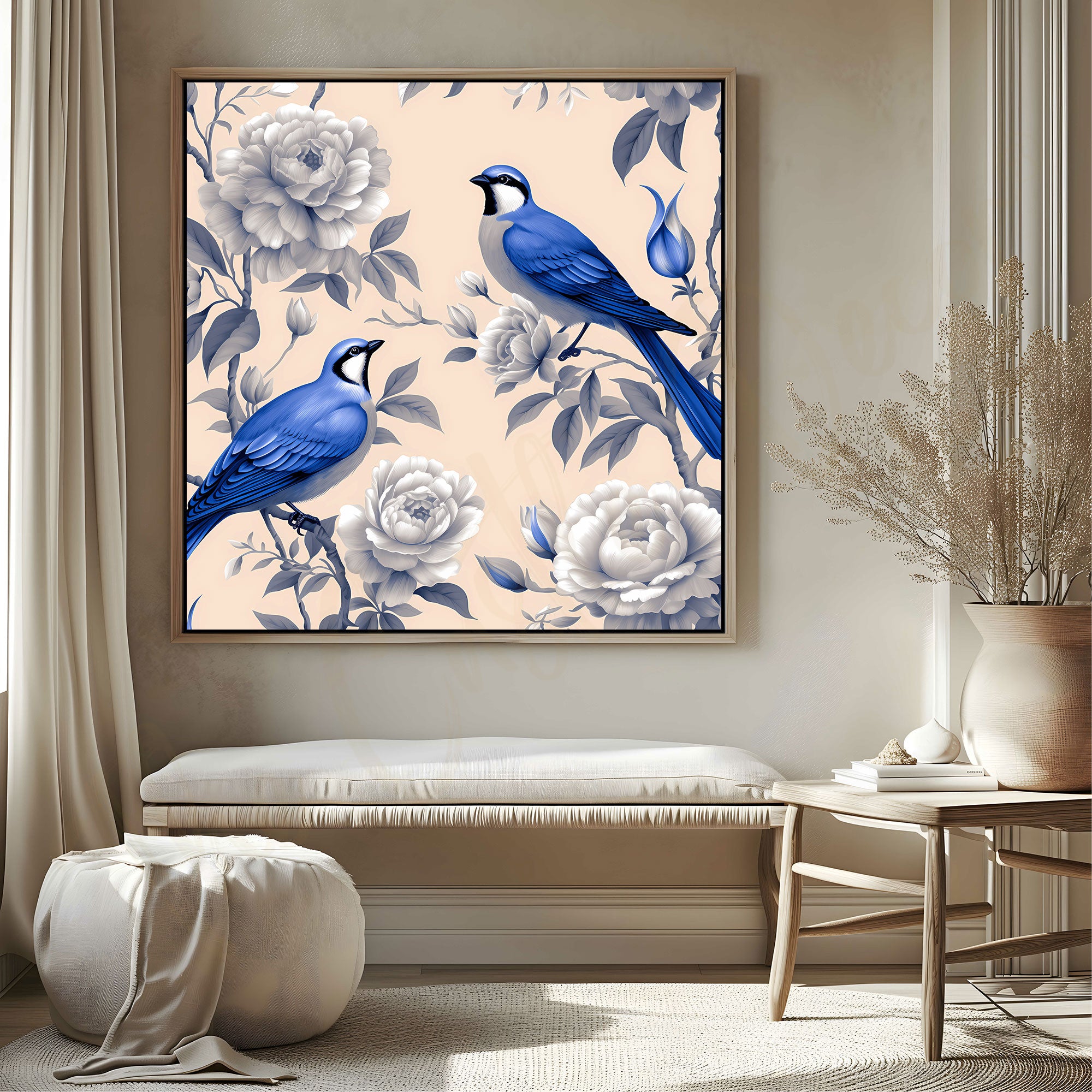 Birds art with frame Big Size Wall Art for living room,Bedroom,Drawing room,Hotels