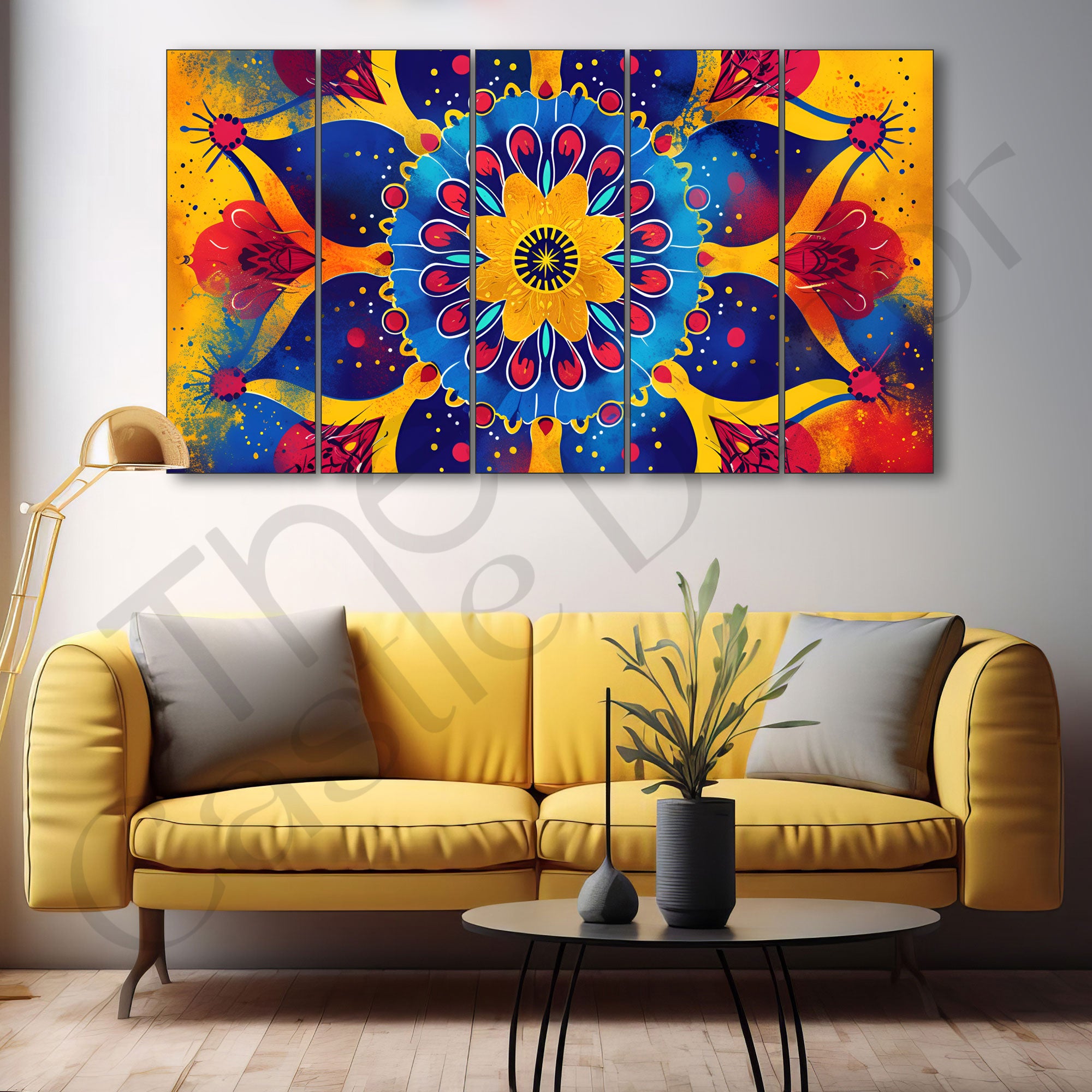 Pichwai Painting with frame Big Size Wall Art for living room,Bedroom,Drawing room,Hotels