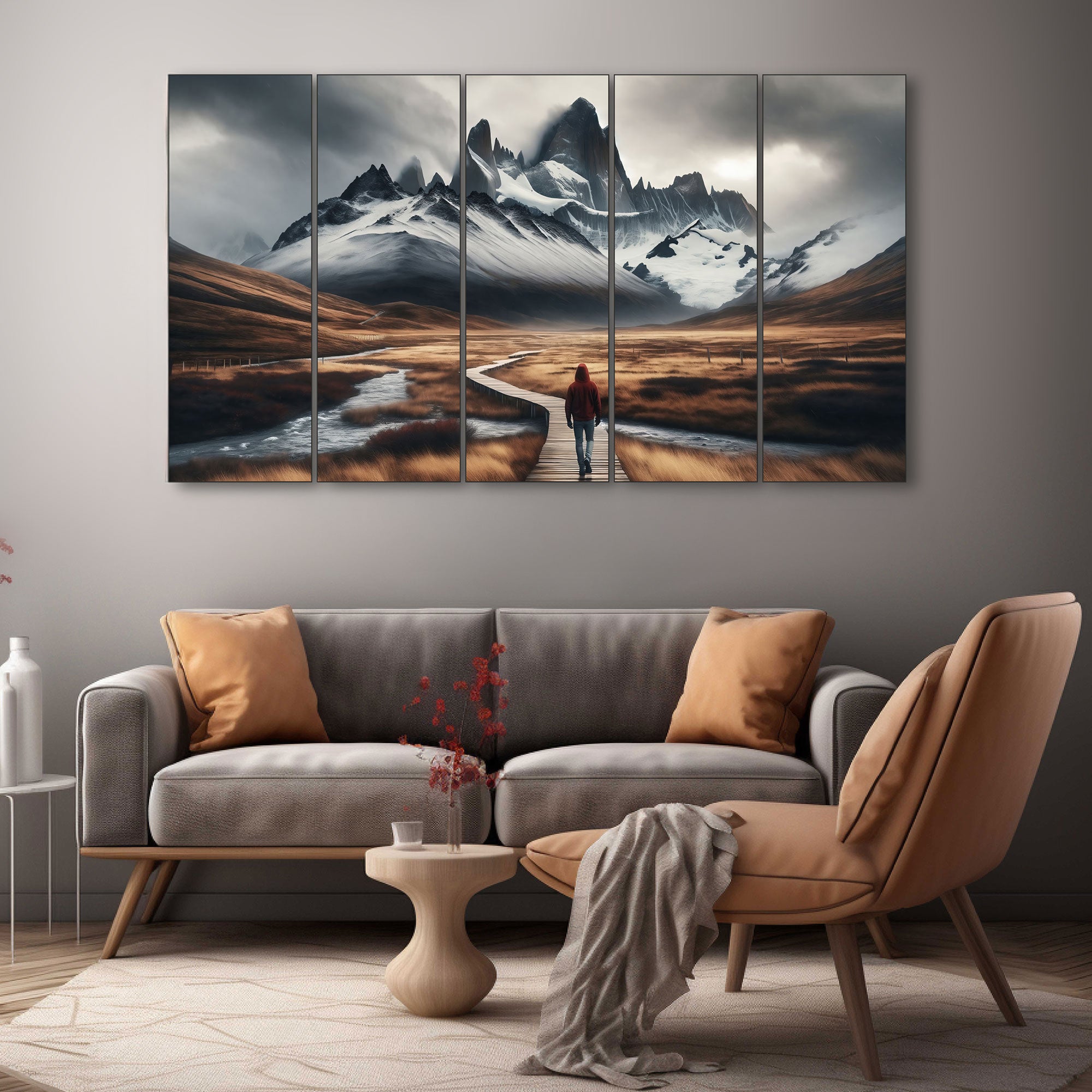 Nature Painting with frame Big Size Wall Art for living room,Bedroom,Drawing room,Hotels 36x60"
