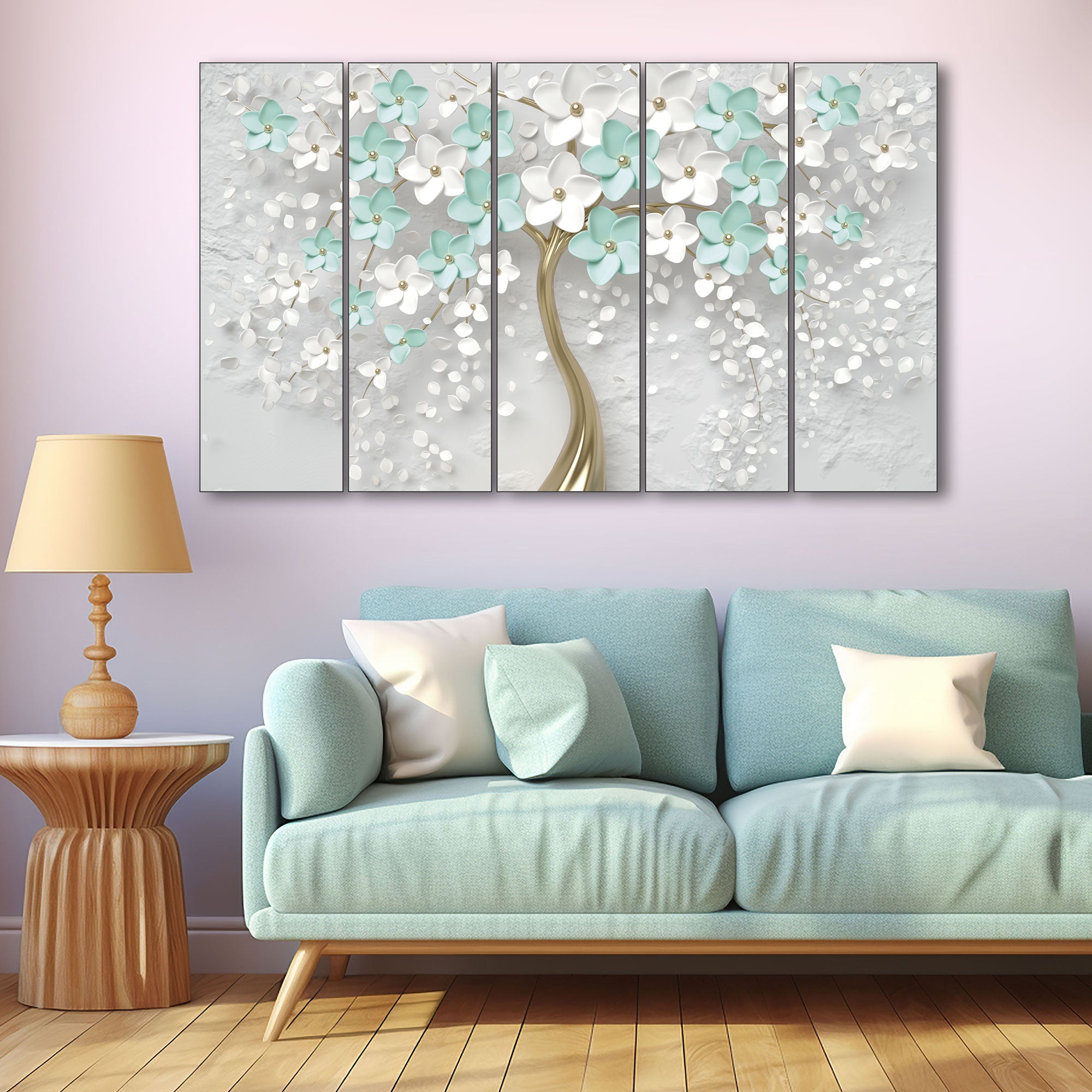 Trees Painting with frame Big Size Wall Art for living room,Bedroom,Drawing room,Hotels
