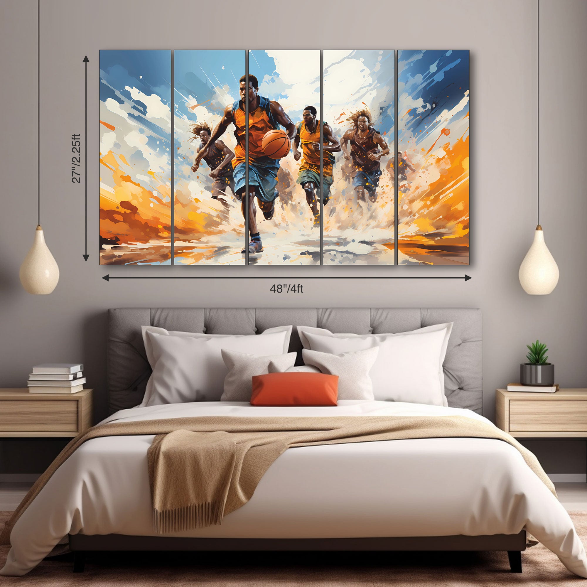 Sports Painting with frame Big Size Wall Art for living room,Bedroom,Drawing room,Hotels